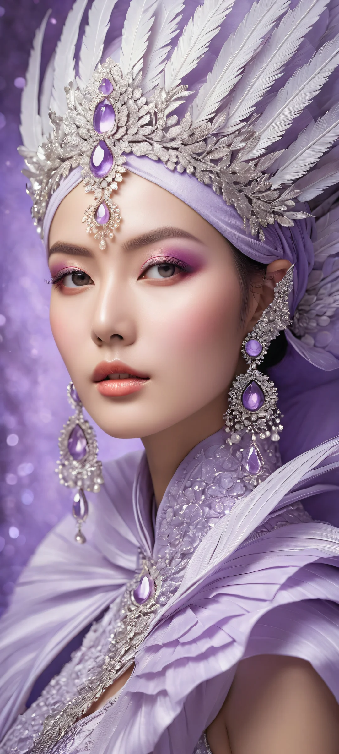 Majestic yalmyu with intricate scales and softbox lighting, perfect for iPhone/Android home screens