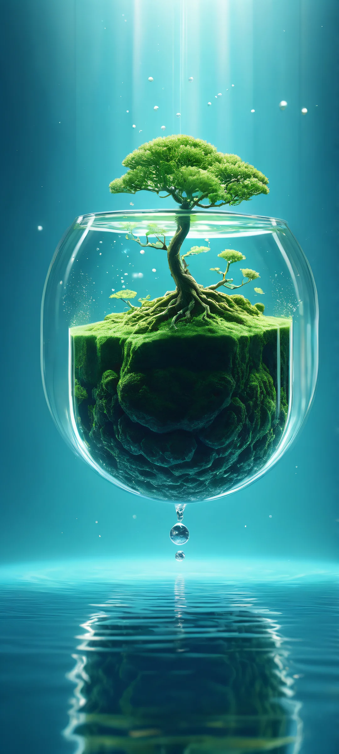 A stunning portrait of Marimo on a clean background for iPhone and Android devices.