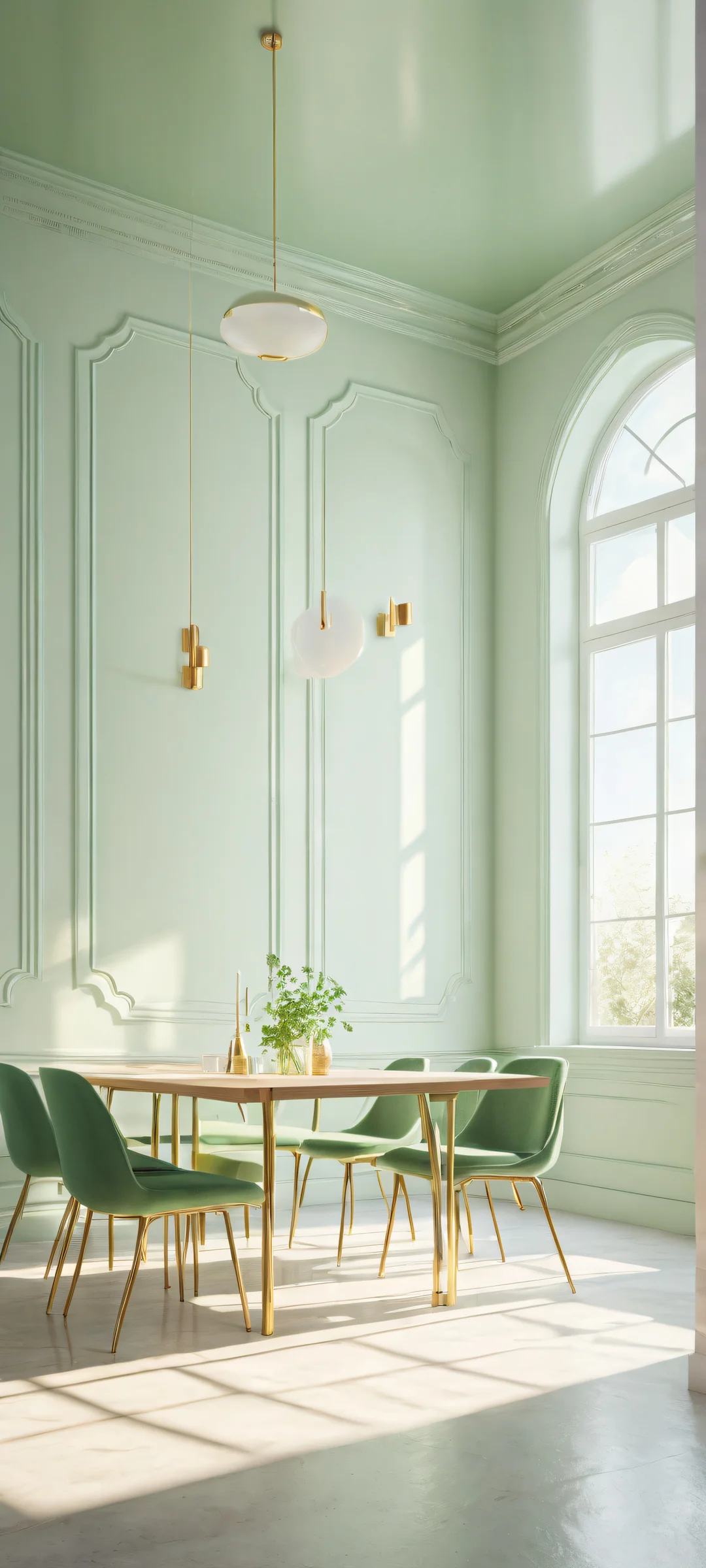 iPhone and Android users alike will be amazed by this stunning vertical portrait artwork featuring a virtual meeting space with intricate details, parfait pour votre écran d'accueil.