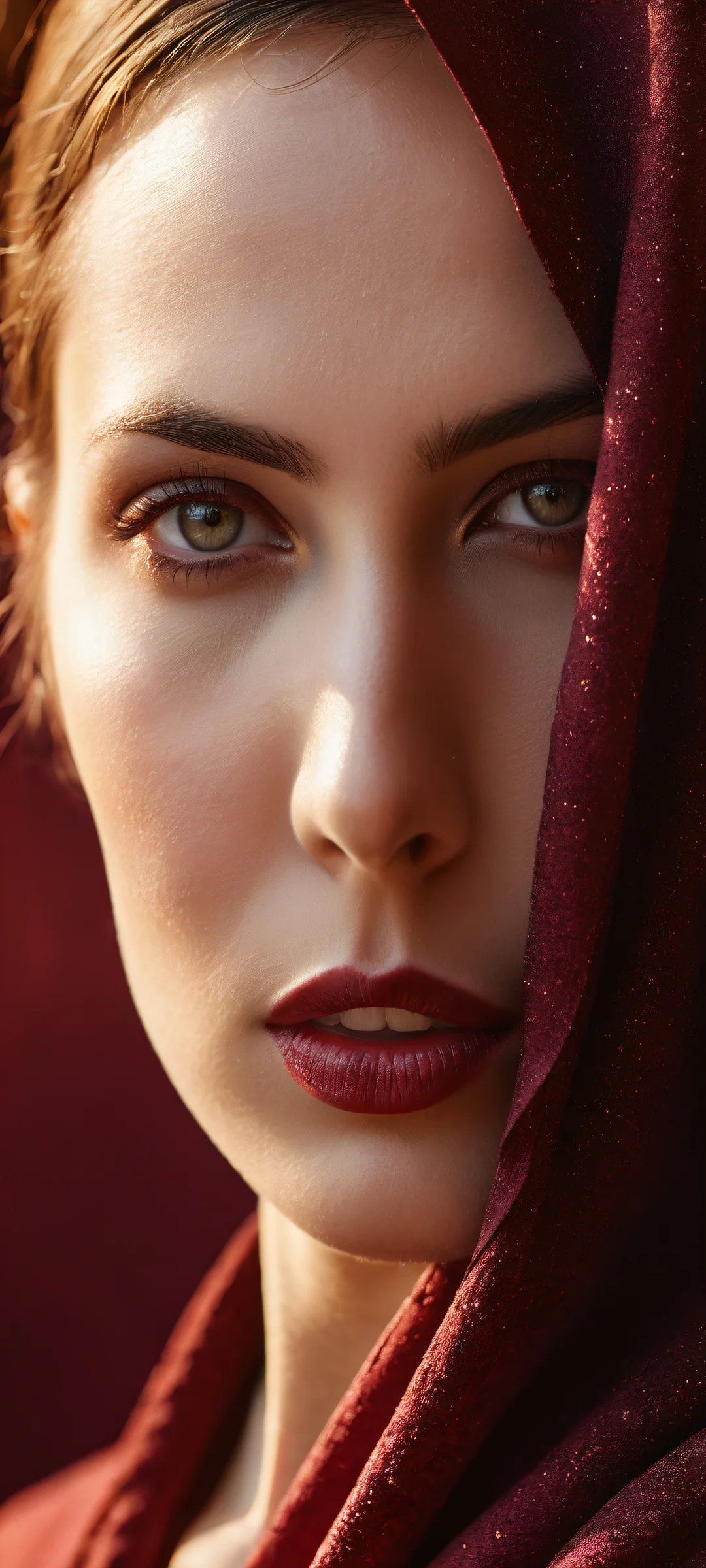 iPhone and Android users can enjoy the stunning contrast of this broken image icon with its intricate micro-details, set against a maroon background. Perfect for home screens.