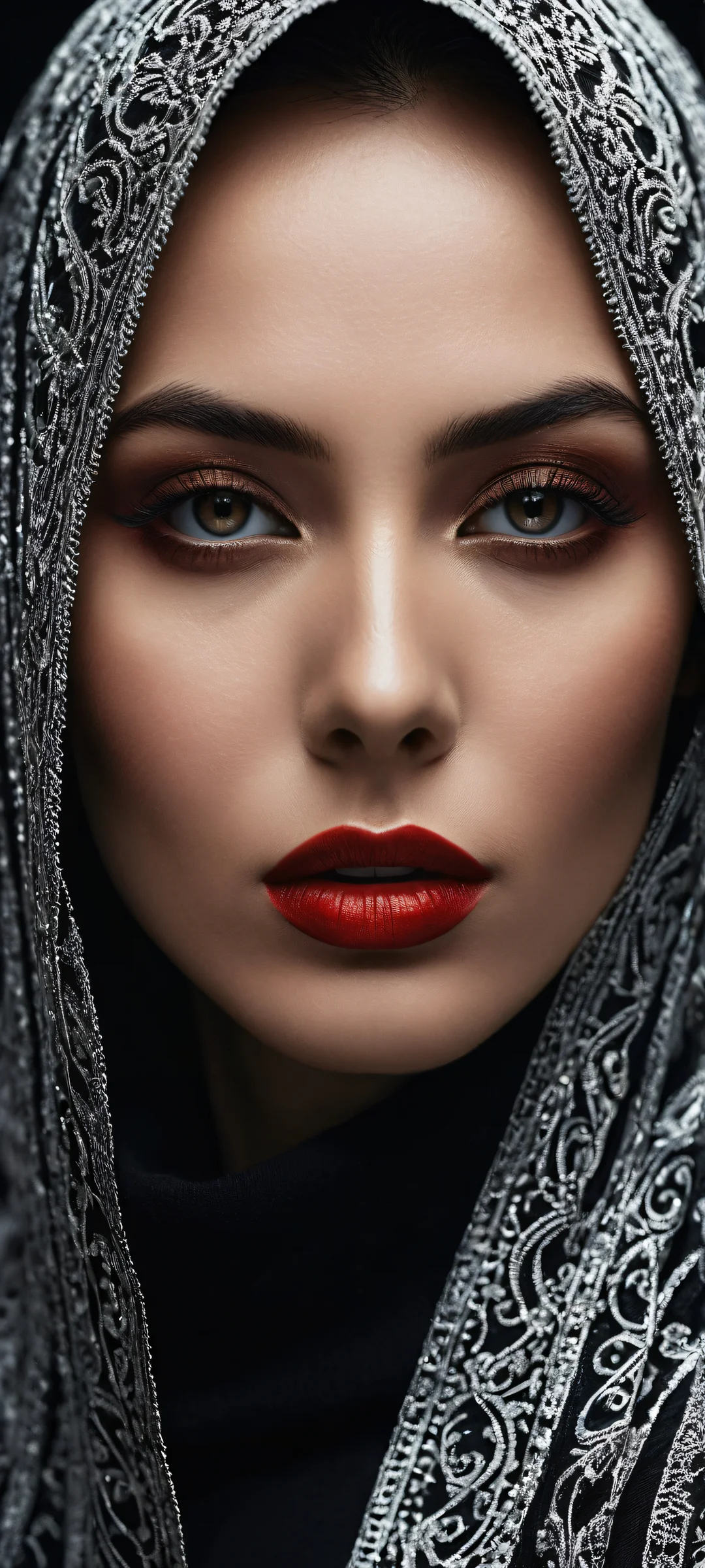 Beautiful surreal artwork of Manmosu Marimos on a pristine black background, perfectly optimized for iPhone and Android home screens.