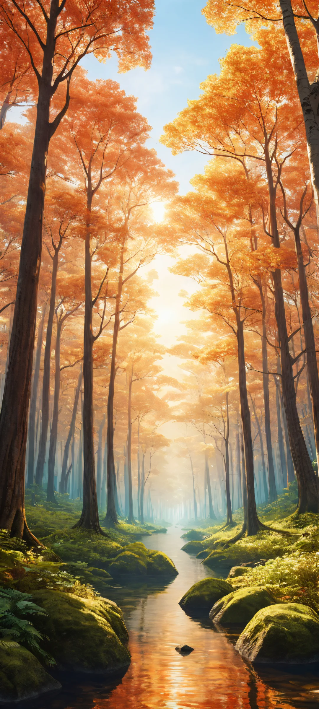 iPhone and Android users alike will be mesmerized by this stunning vertical portrait artwork of Trees against a breathtaking pure void, perfectly optimized for home screens.