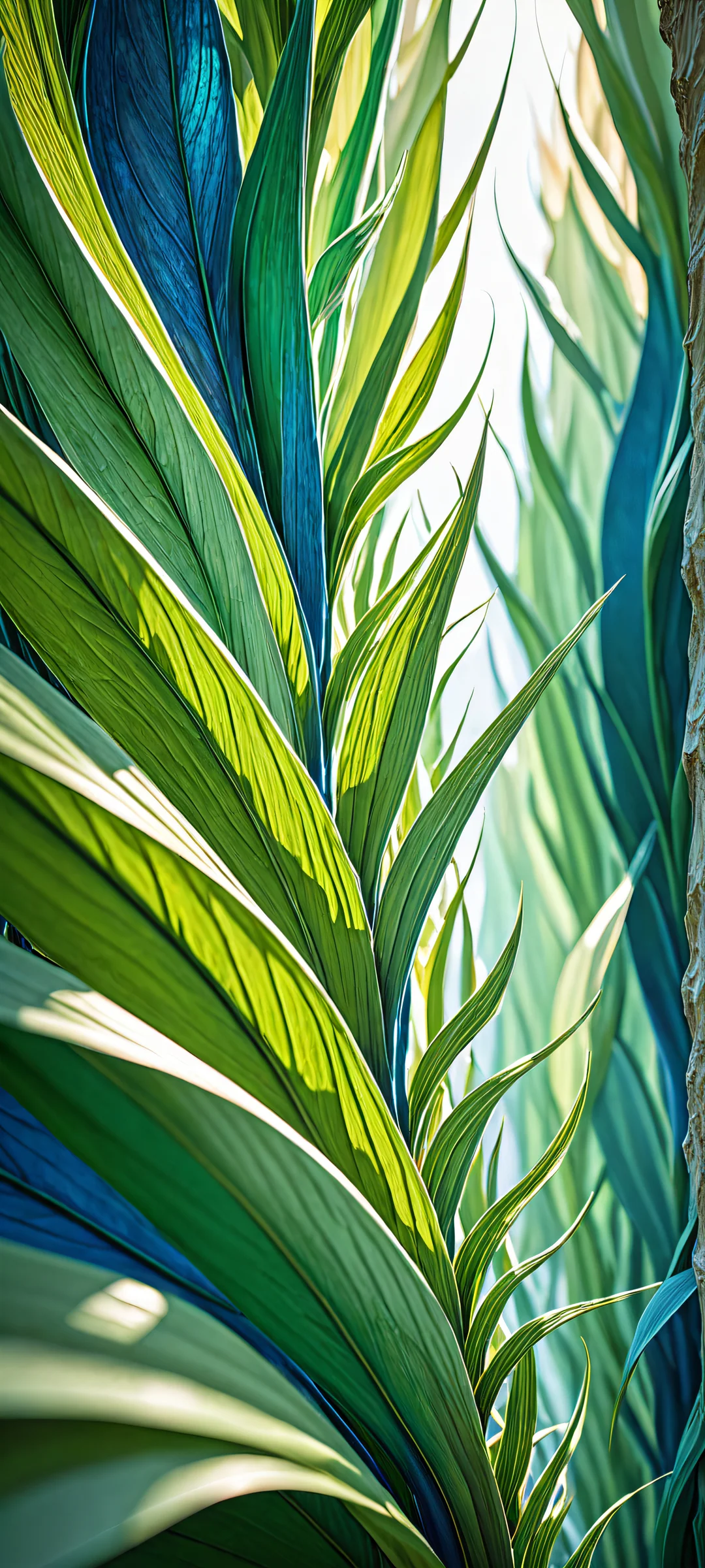 A stunning iPhone and Android mobile wallpaper featuring organic forms with intricate patterns and textures against a vast pure void.