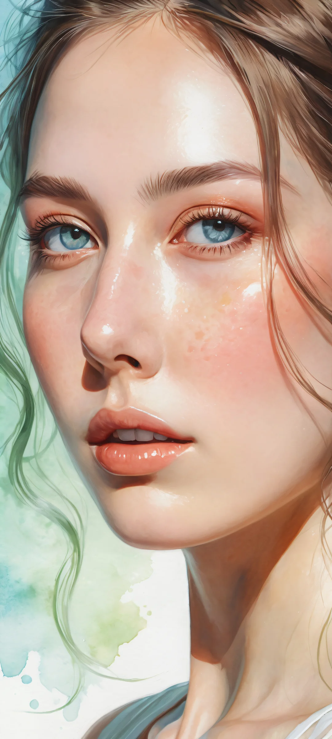 iPhone and Android users, experience the breathtaking 'Ethereal Oasis' watercolor art on your mobile home screen. With its radiant colors, ray-traced reflections, and pristine clarity, this digital masterpiece is perfectly optimized for your iPhone or Samsung Galaxy.