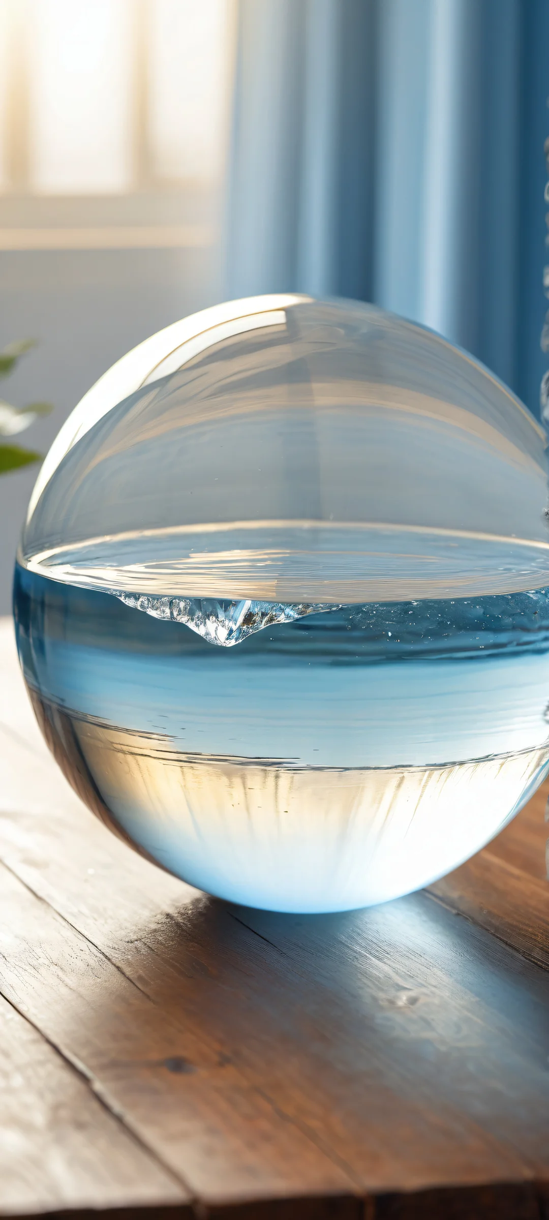 A stunning vertical portrait of a waterfall on an iPhone/Android home screen, surrounded by crystal clarity and mystique.