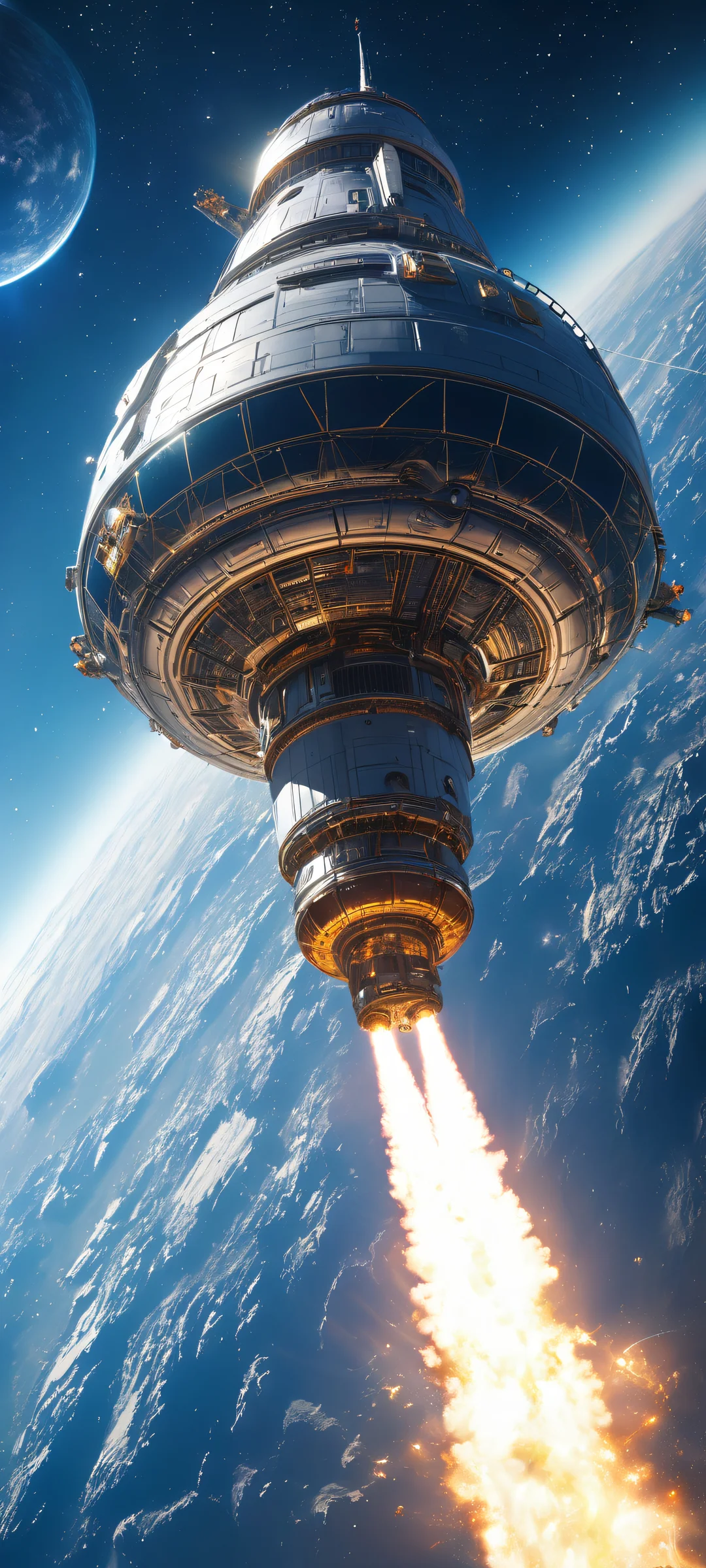 Delicate spacecraft against a starry expanse on iPhone/Android home screens.