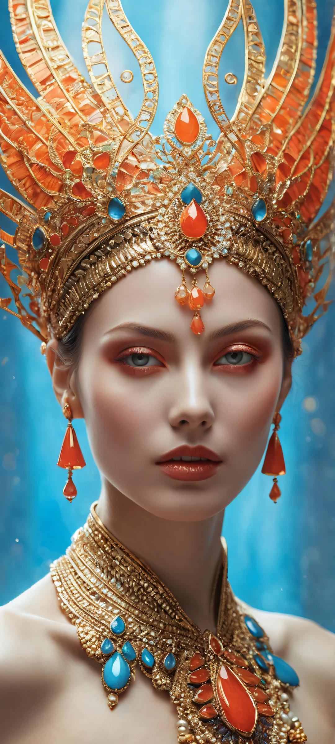 iPhone/Android wallpaper featuring intricately detailed abstract shapes against a vast pure void, reminiscent of traditional media and award-winning digital art.