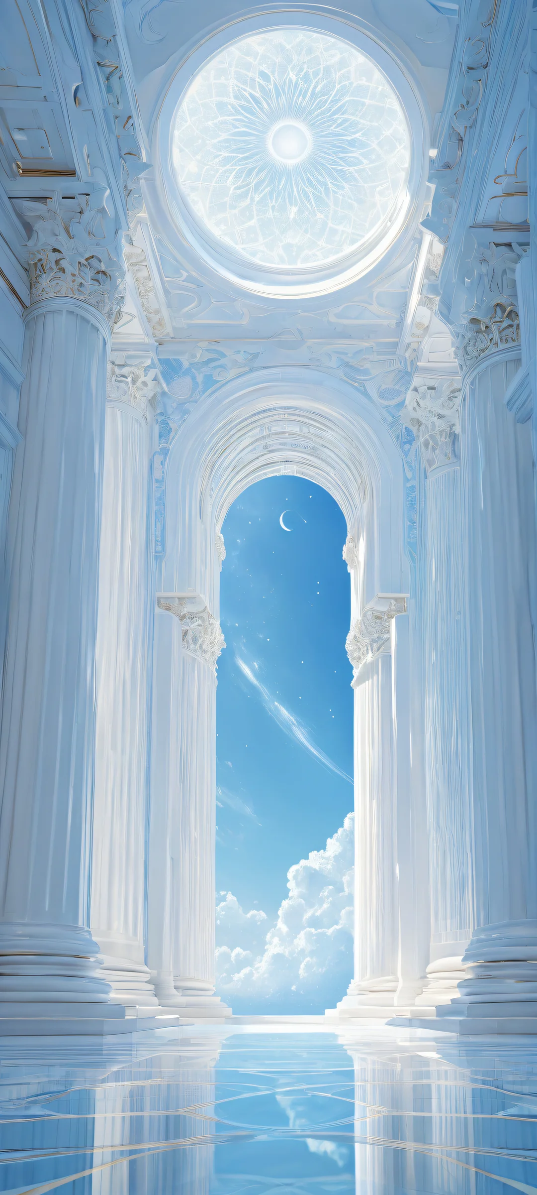 Breathtaking celestial artwork for iPhone/Android home screens, featuring intricate micro-details and radiant colors.