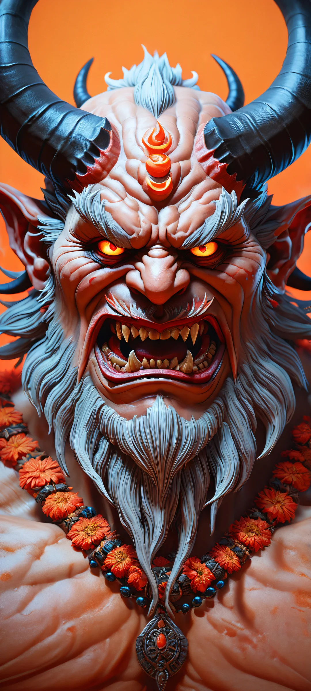 Breathtaking oni portrait for iPhone/Android - Perfectamente optimizado para la pantalla de inicio de tu móvil.