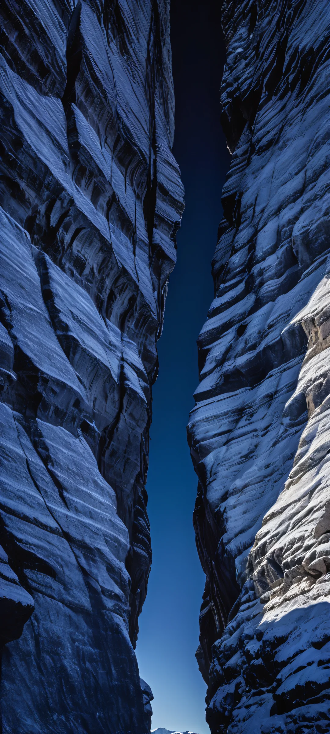 Rock formation against a vast empty background, perfectly optimized for iPhone/Android home screens