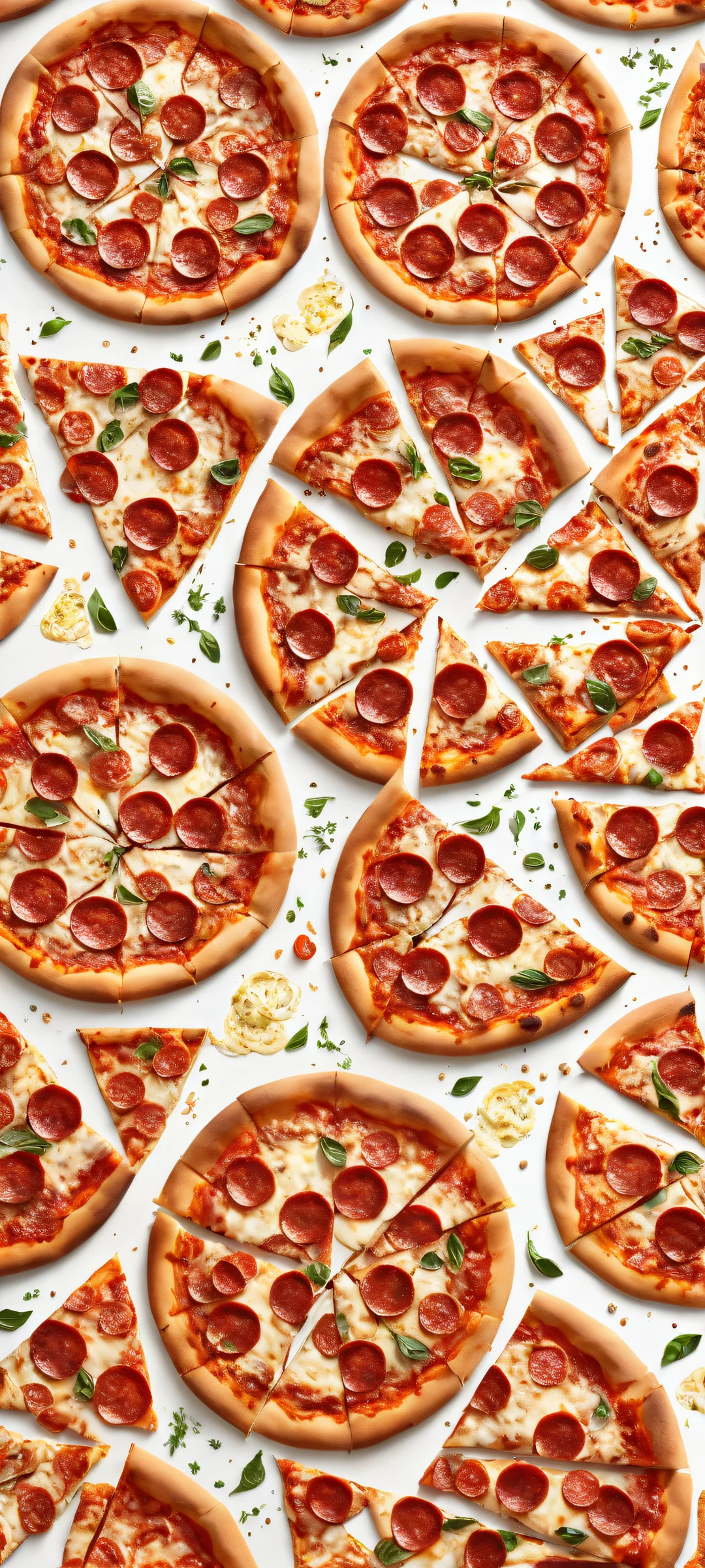 BUZZ at a pizzeria with intricate pizza art details on iPhone/Android