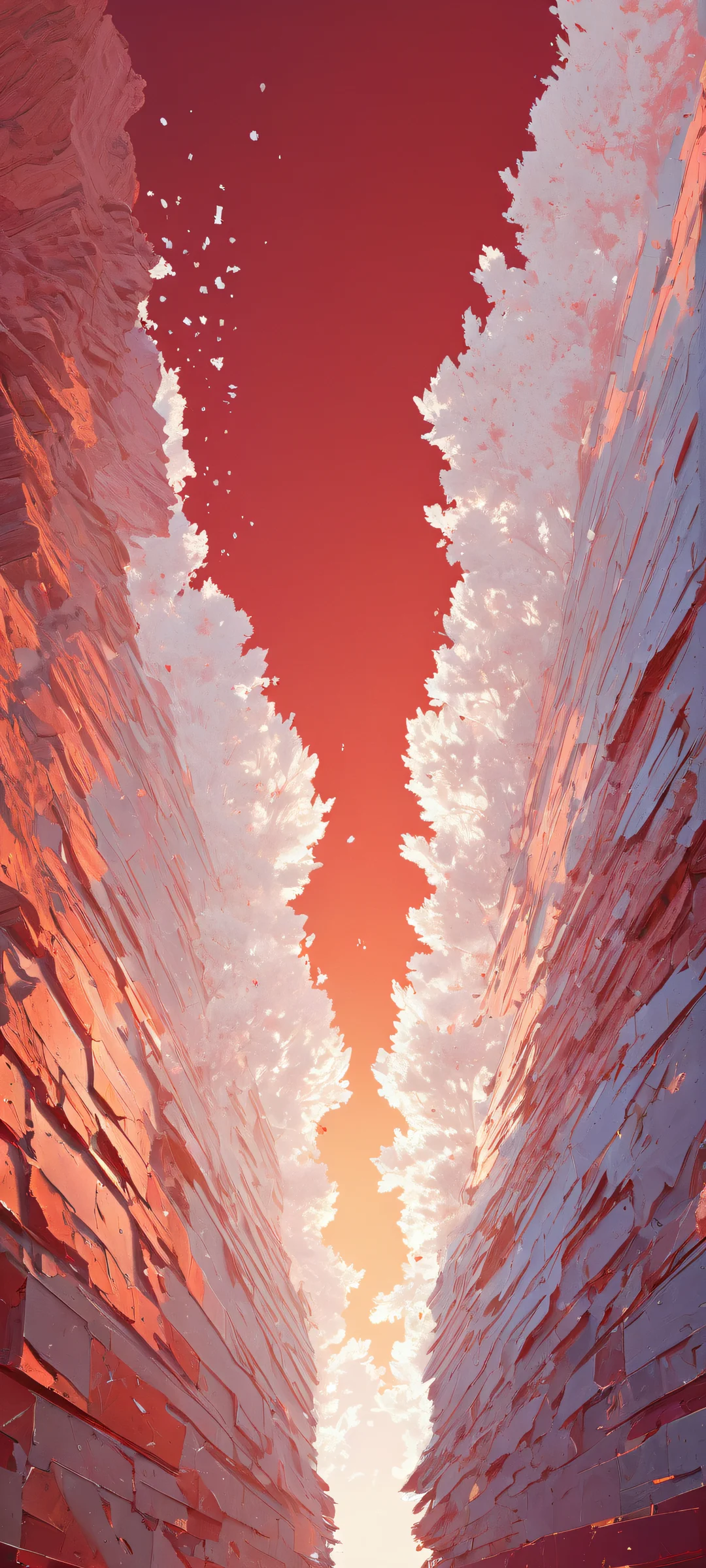 Broken image icon on a maroon-colored background with subtle gradient effects, perfectly optimized for iPhone/Android home screens.