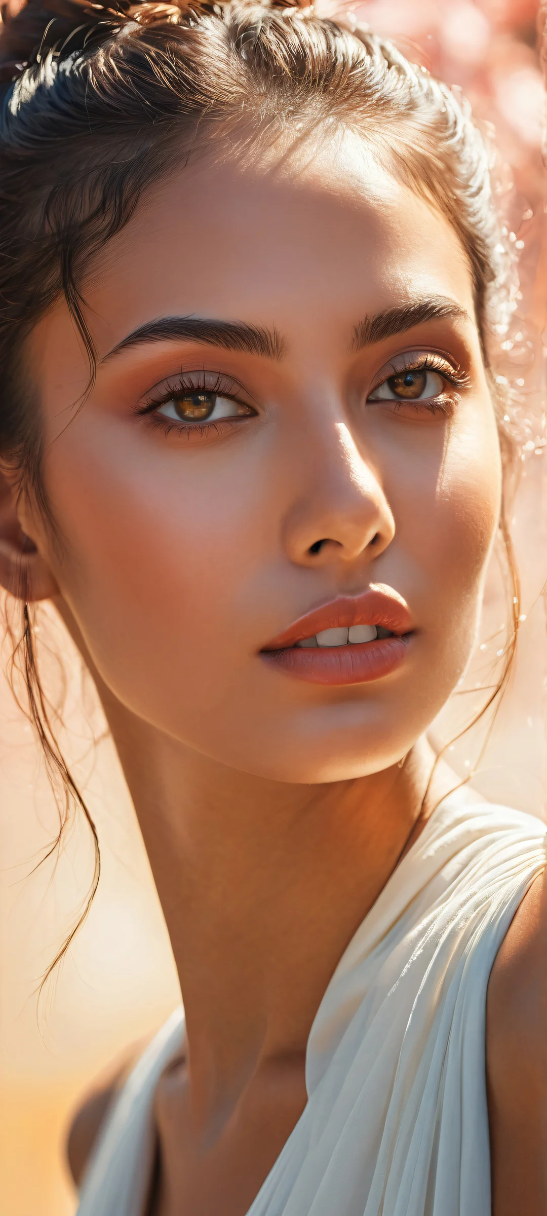 Breathtaking vertical portrait artwork for iPhone and Android with intricate micro-details and radiant lighting.