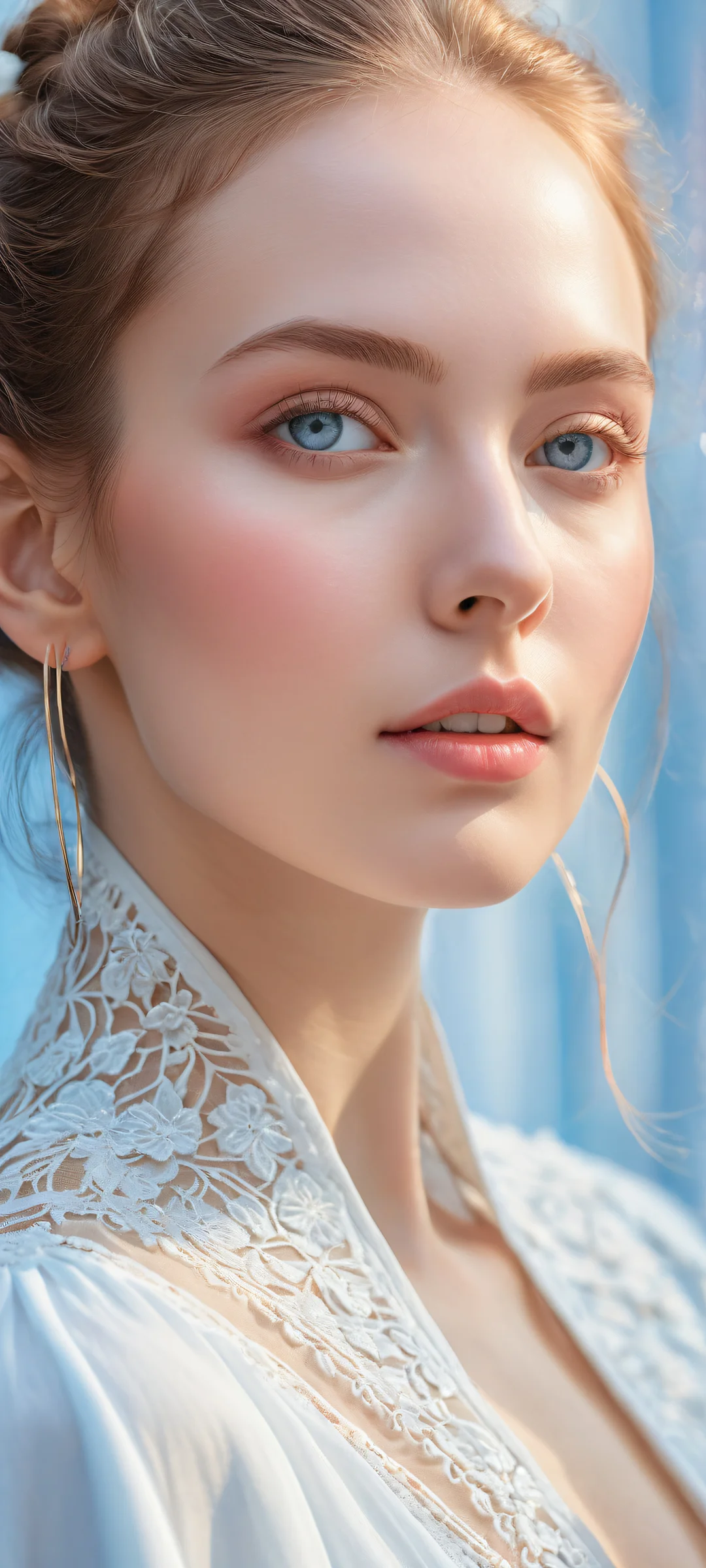 Beautiful portrait of a person with intricate details on iPhone/Android