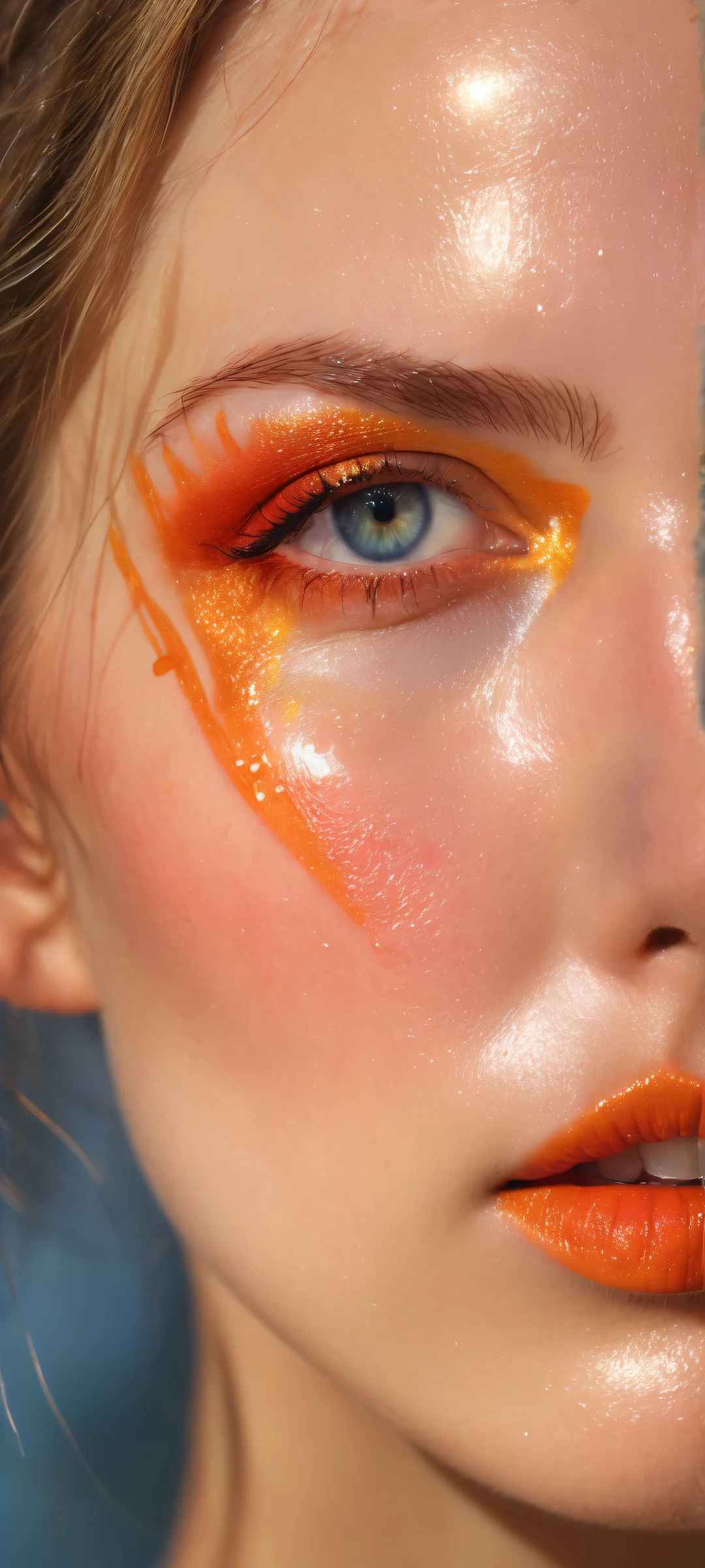 Award-winning digital art of a beautiful figure on an iPhone or Android phone with a stunning background