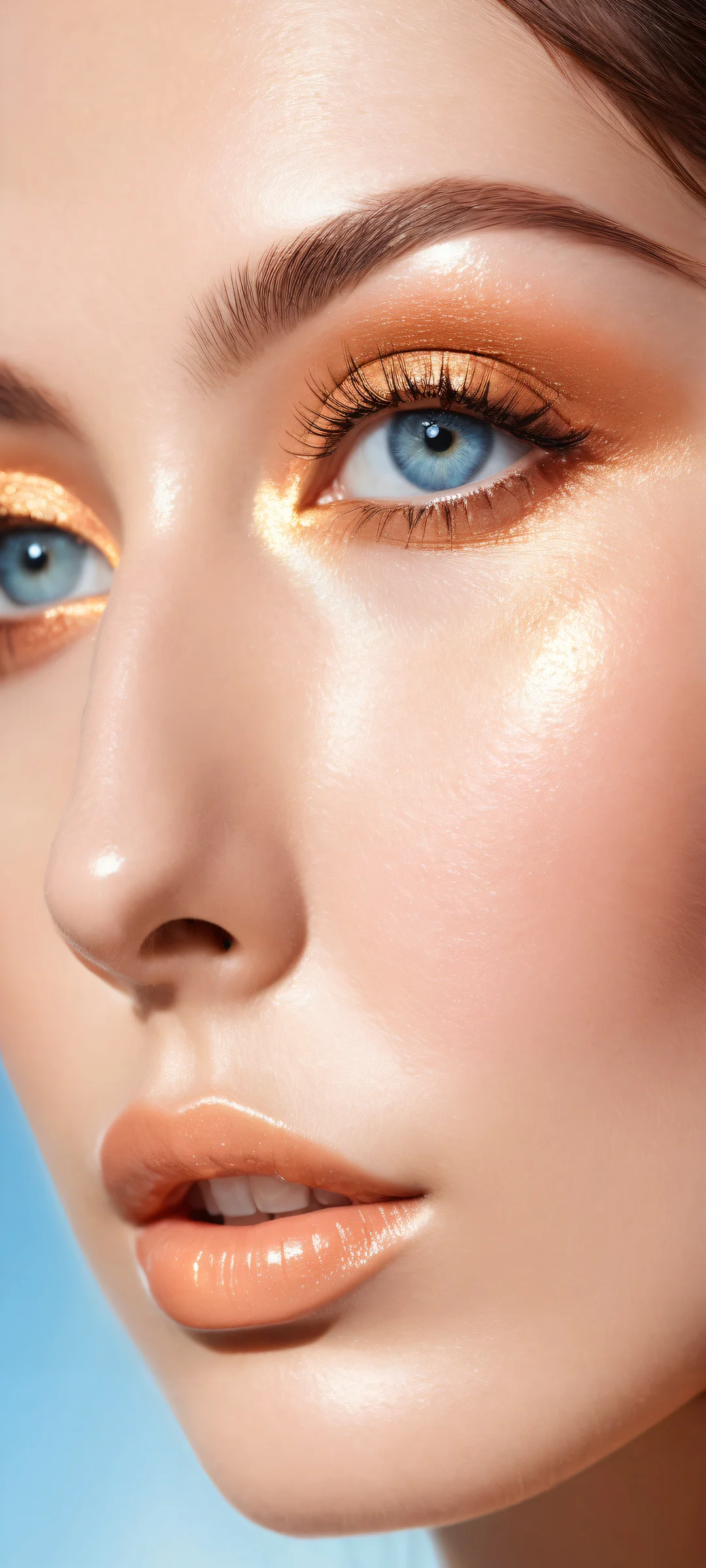 Stunning vertical portrait artwork featuring intricate micro-details and ethereal lighting on iPhone/Android