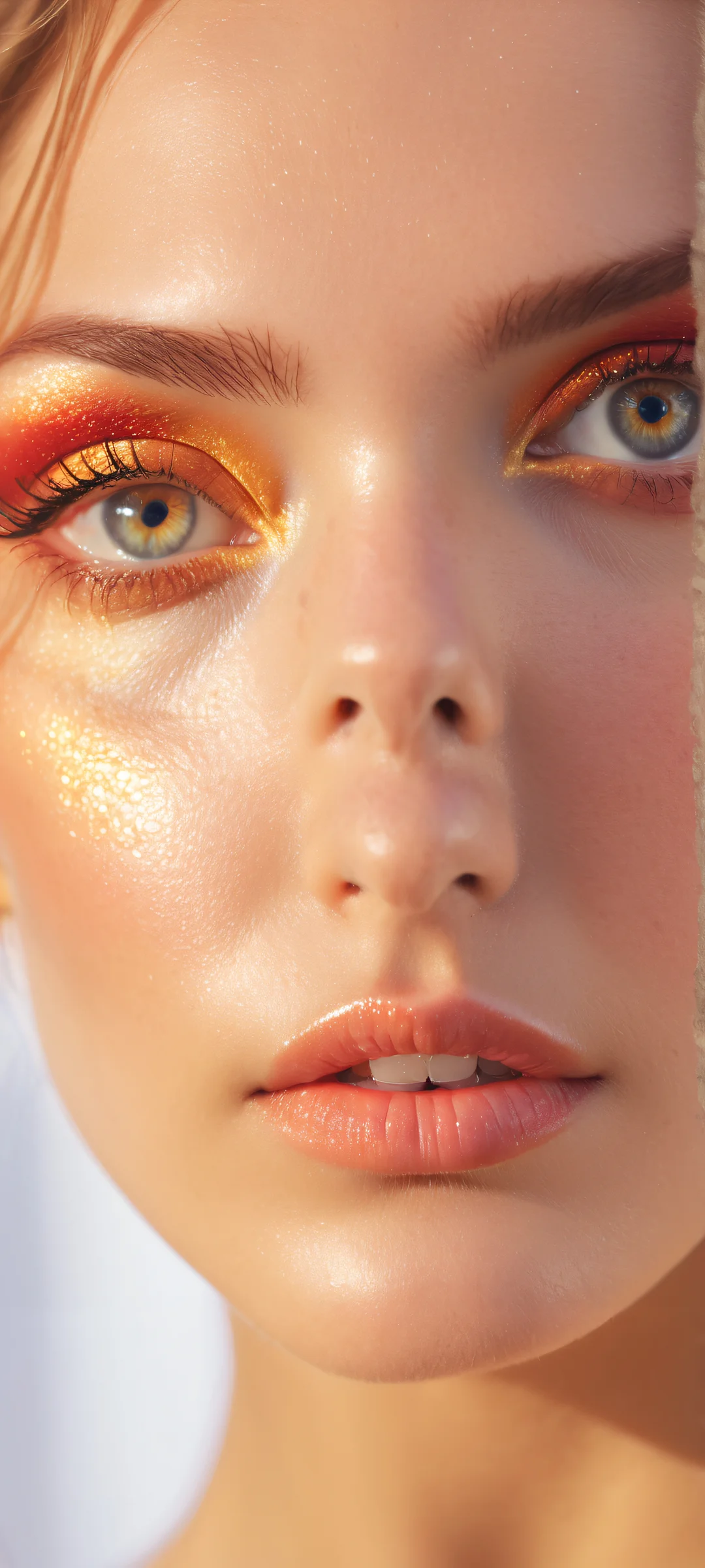 Stunning digital art of a face with intricate details on iPhone and Android devices.