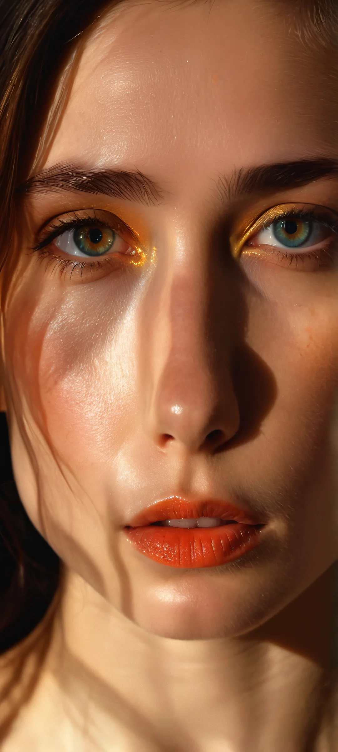 Elegant cyberpunk wireframe portraits for iPhone/Android, perfect for home screens with radiant colors and breathtaking scale.