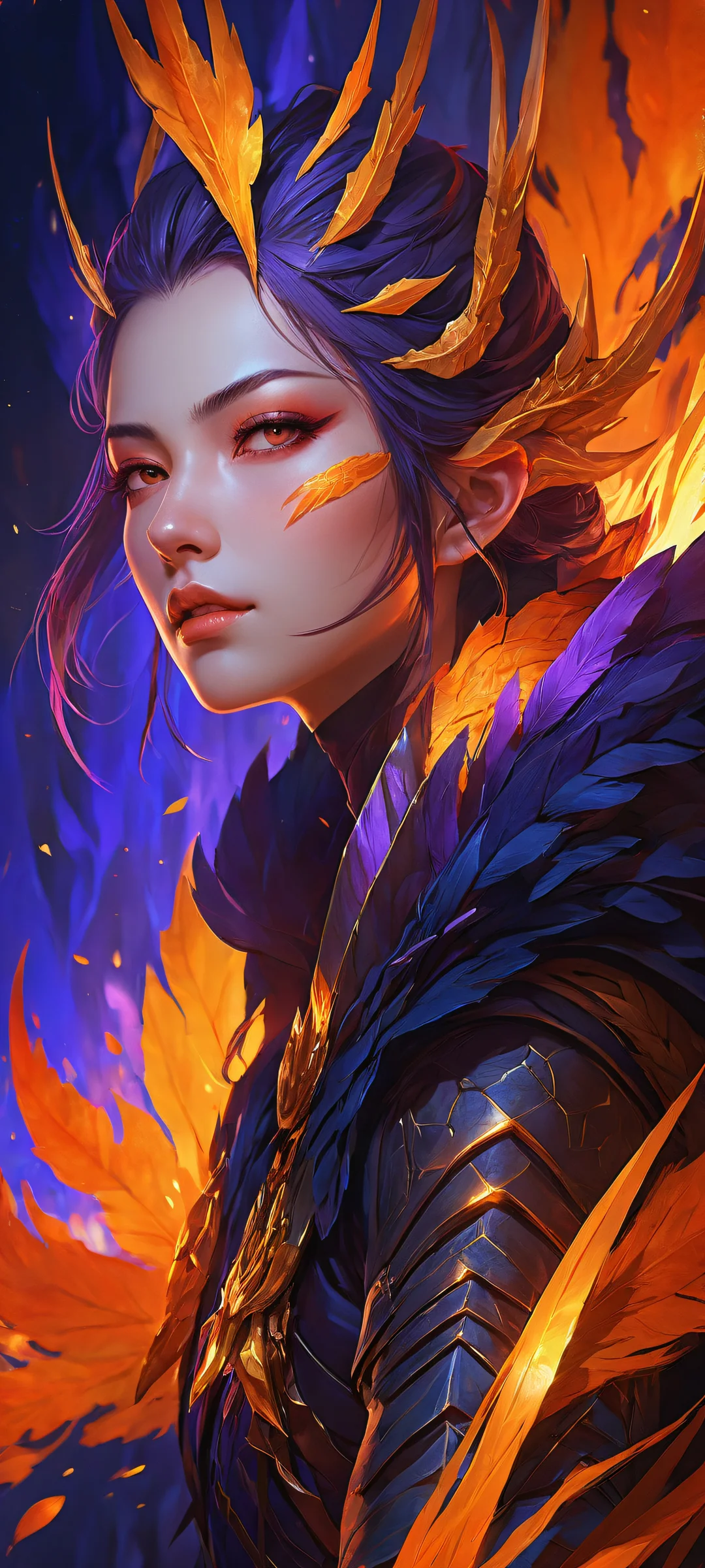 iPhone and Android users will love this breathtaking portrait artwork of Yoru and Reze, set against a pristine void with detailed micro-textures.