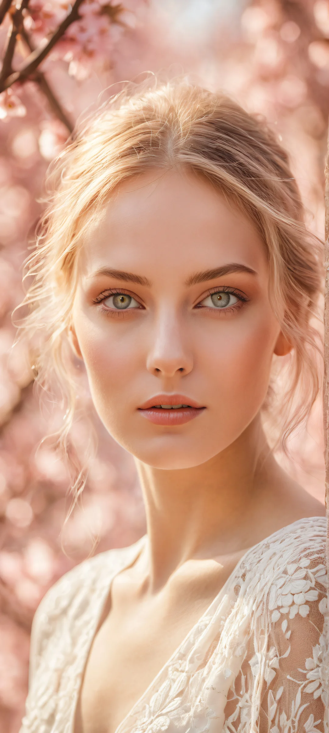 Stunning portrait on iPhone/Android with ethereal lighting and ray traced reflections.