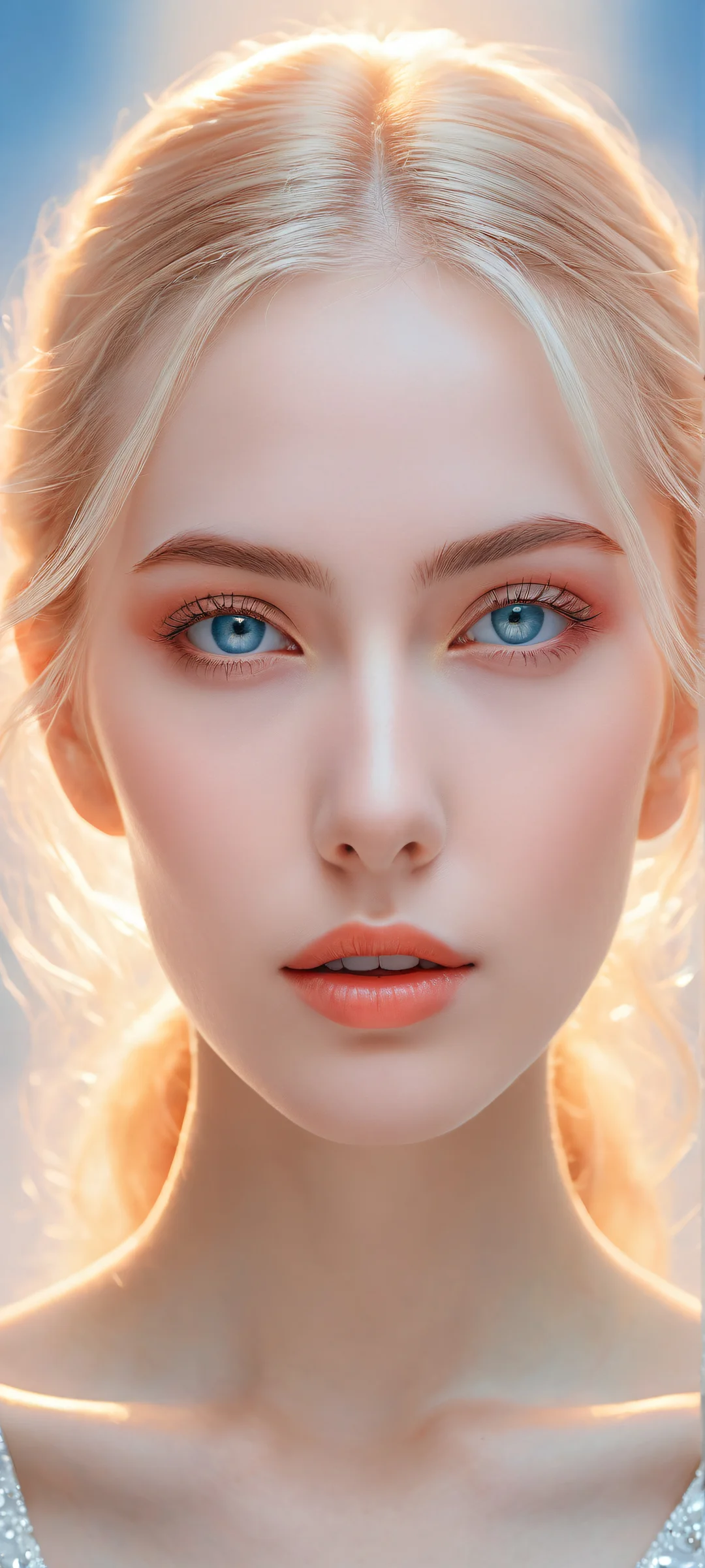 Beautiful face portrait with micro-details on iPhone/Android