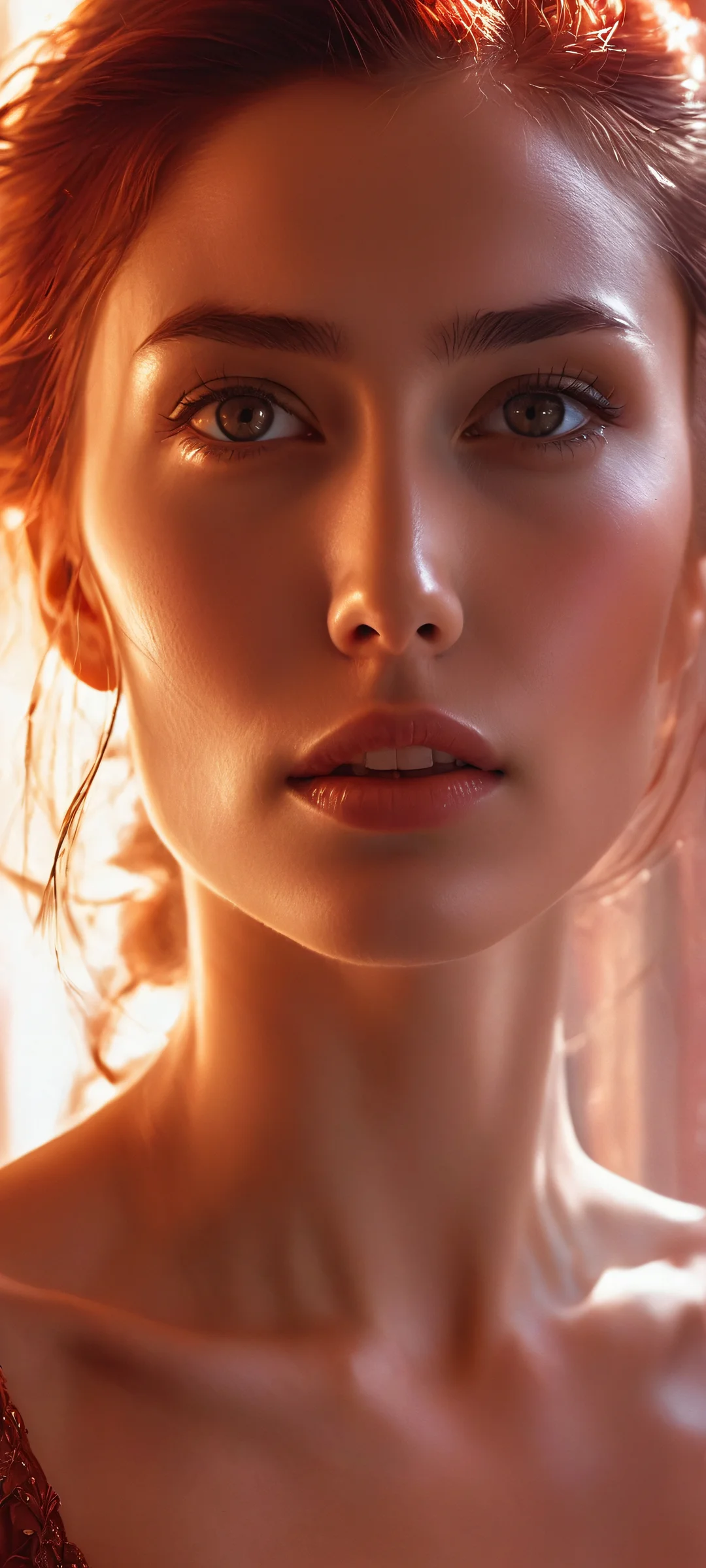 A stunning vertical mobile phone wallpaper of a woman, perfectly optimized for iPhone and Android home screens.