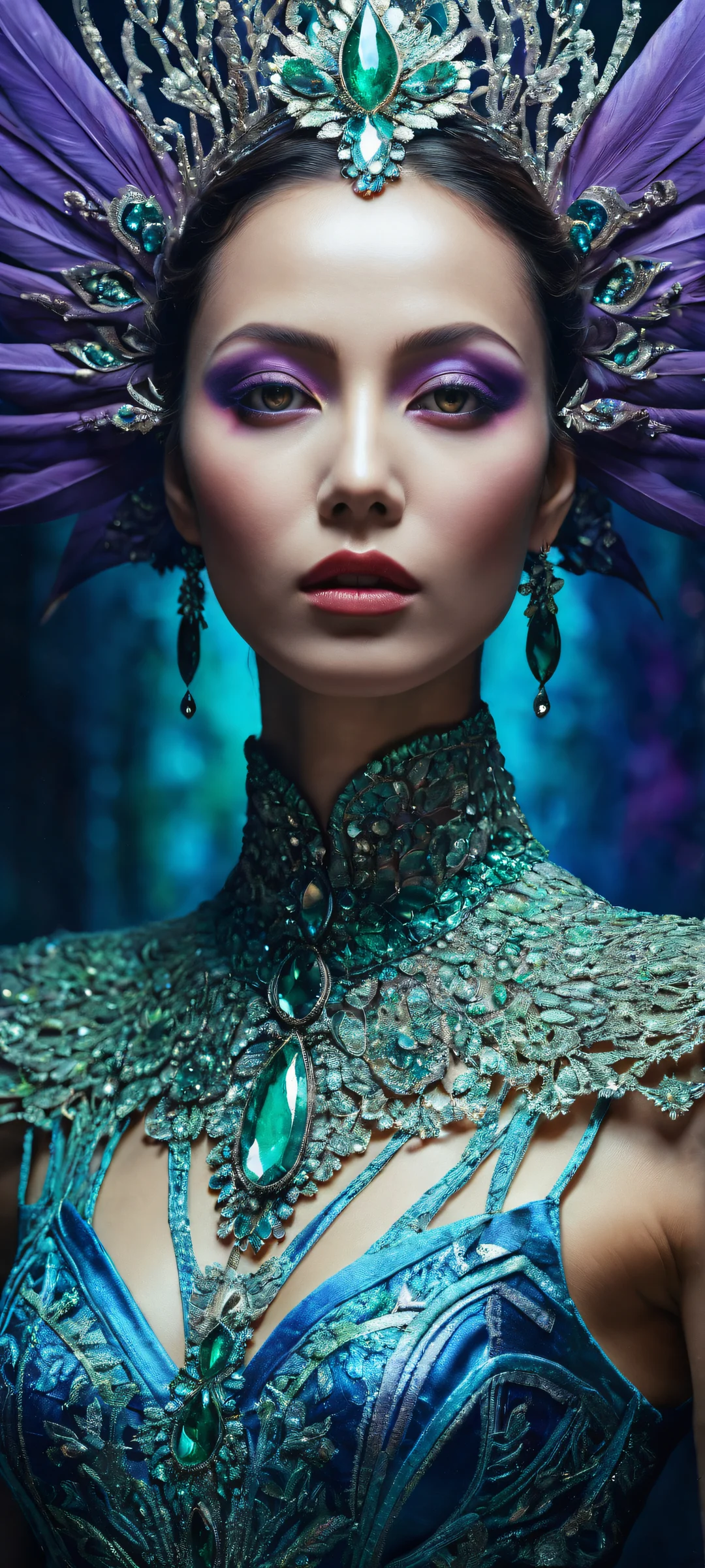 Breathtaking digital artwork of Resplendent creature on iPhone/Android home screen.