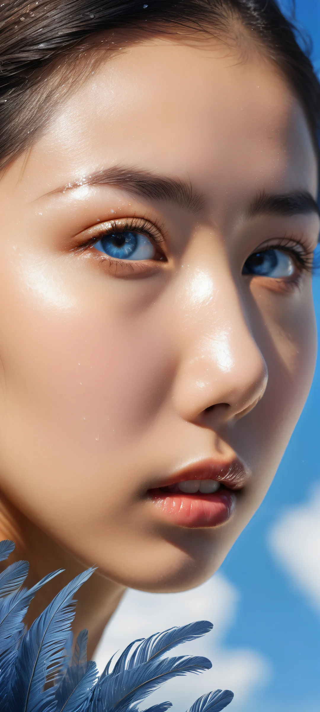 Piyoko, Elizabeth, and Keisuke in a stunning digital art piece optimized for iPhone/Android home screens.