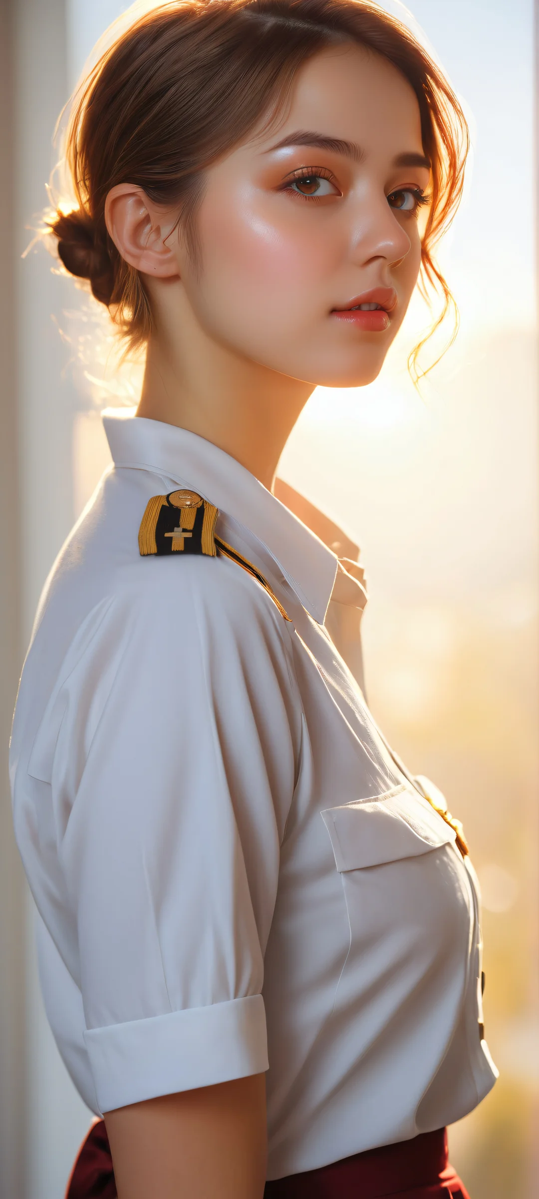 A breathtaking portrait of a schoolgirl on an iPhone or Android phone's home screen.