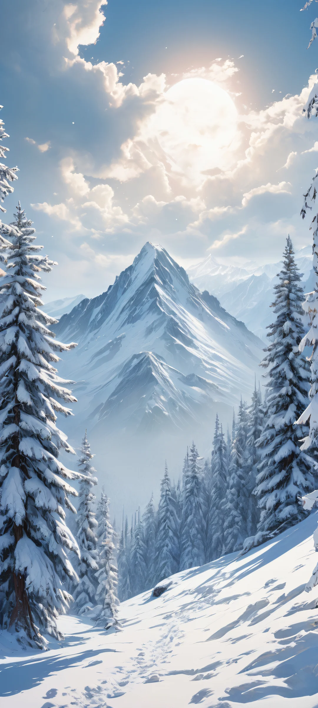 A breathtaking iPhone/Android wallpaper featuring a whimsical digital painting with intricate micro-details and perfect composition, reminiscent of museum-quality classical oil paintings.