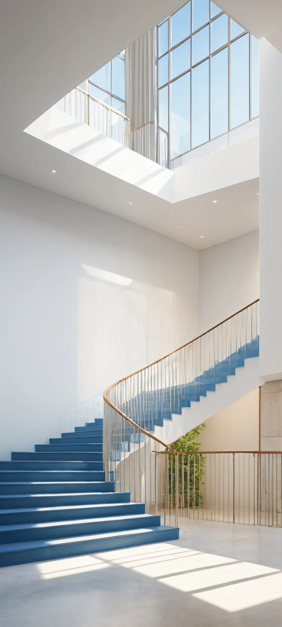 A breathtaking digital artwork of stairs on iPhone/Android devices, featuring intricate details and a serene atmosphere.