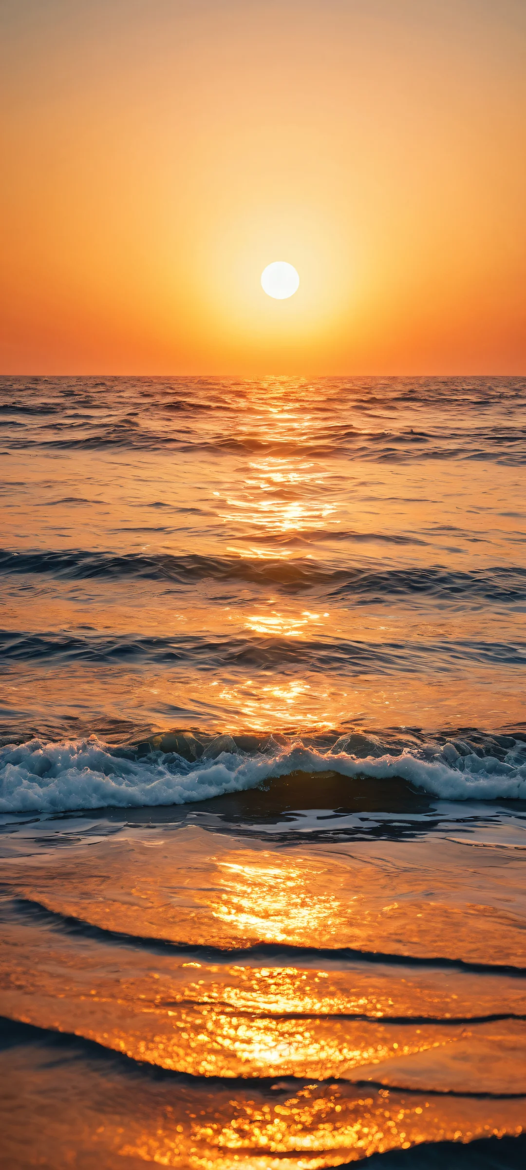 A romantic iPhone/Android wallpaper featuring a breathtaking sunset portrait with stunning visual impact and micro-details, perfectly capturing the Kodak aesthetic.