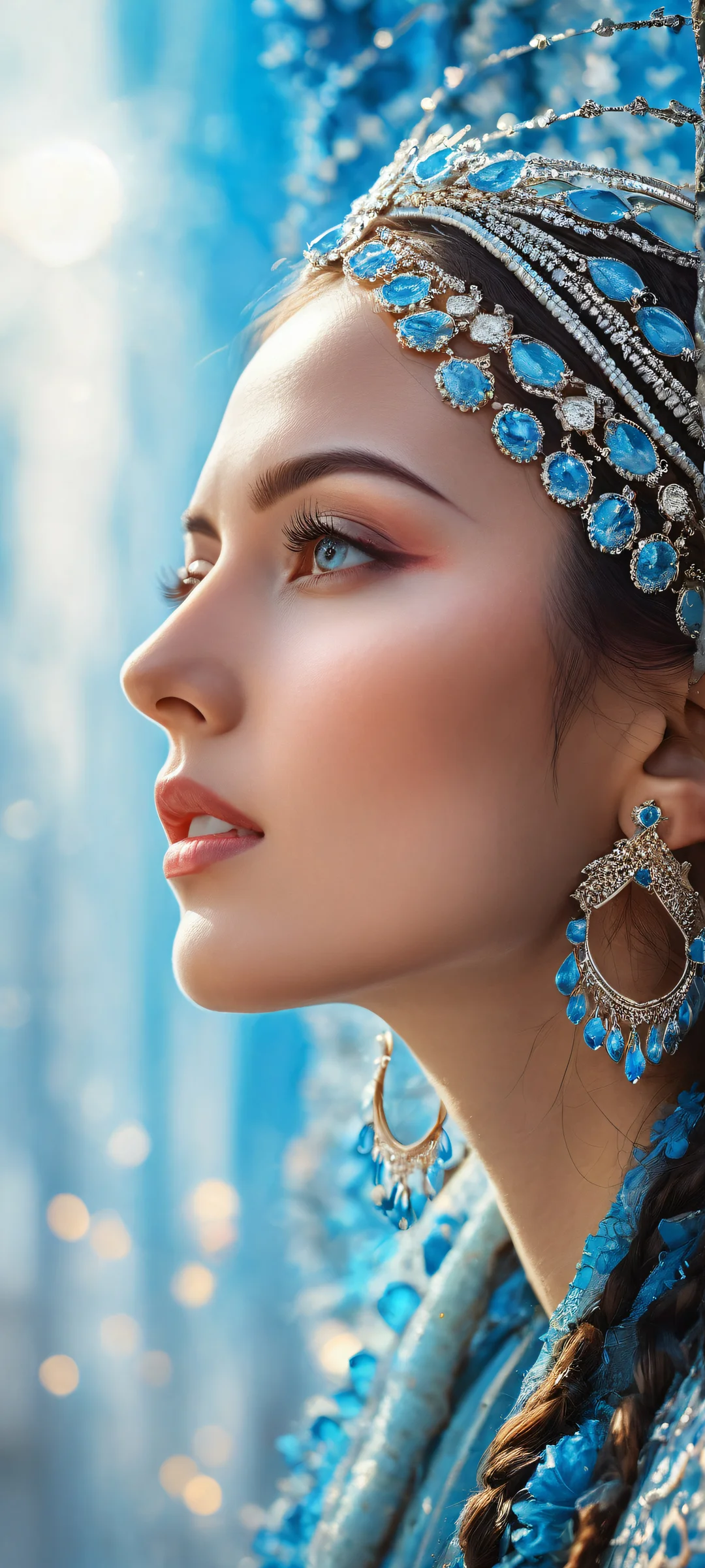 iPhone/Android breathtaking digital art with radiant brilliant colors and ray-traced reflections