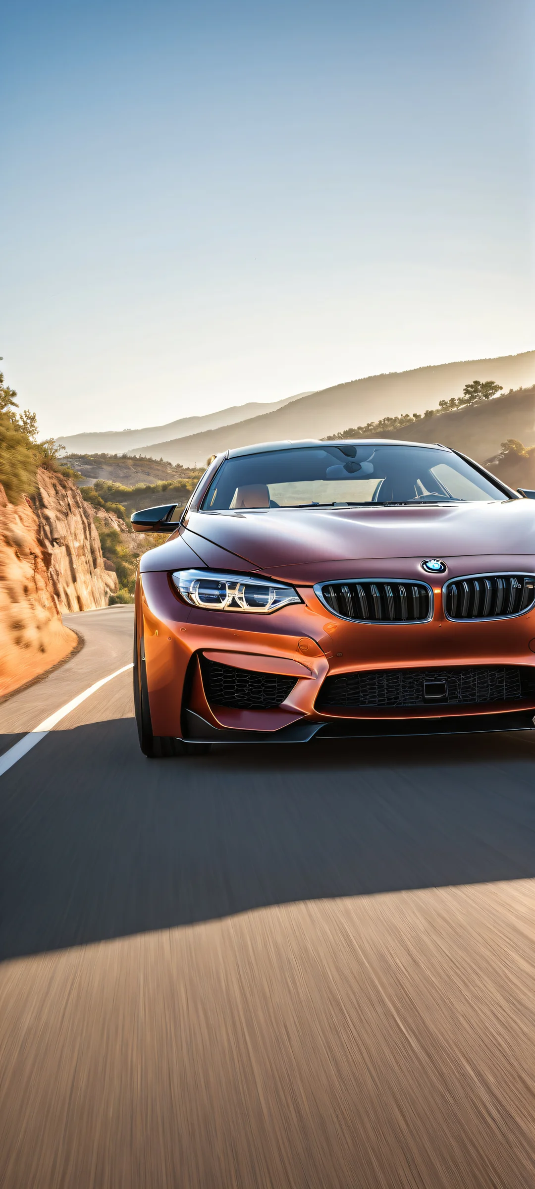 A breathtaking portrait of a BMW vehicle in motion, perfeitamente otimizado para telas iniciais de iPhone e Android.