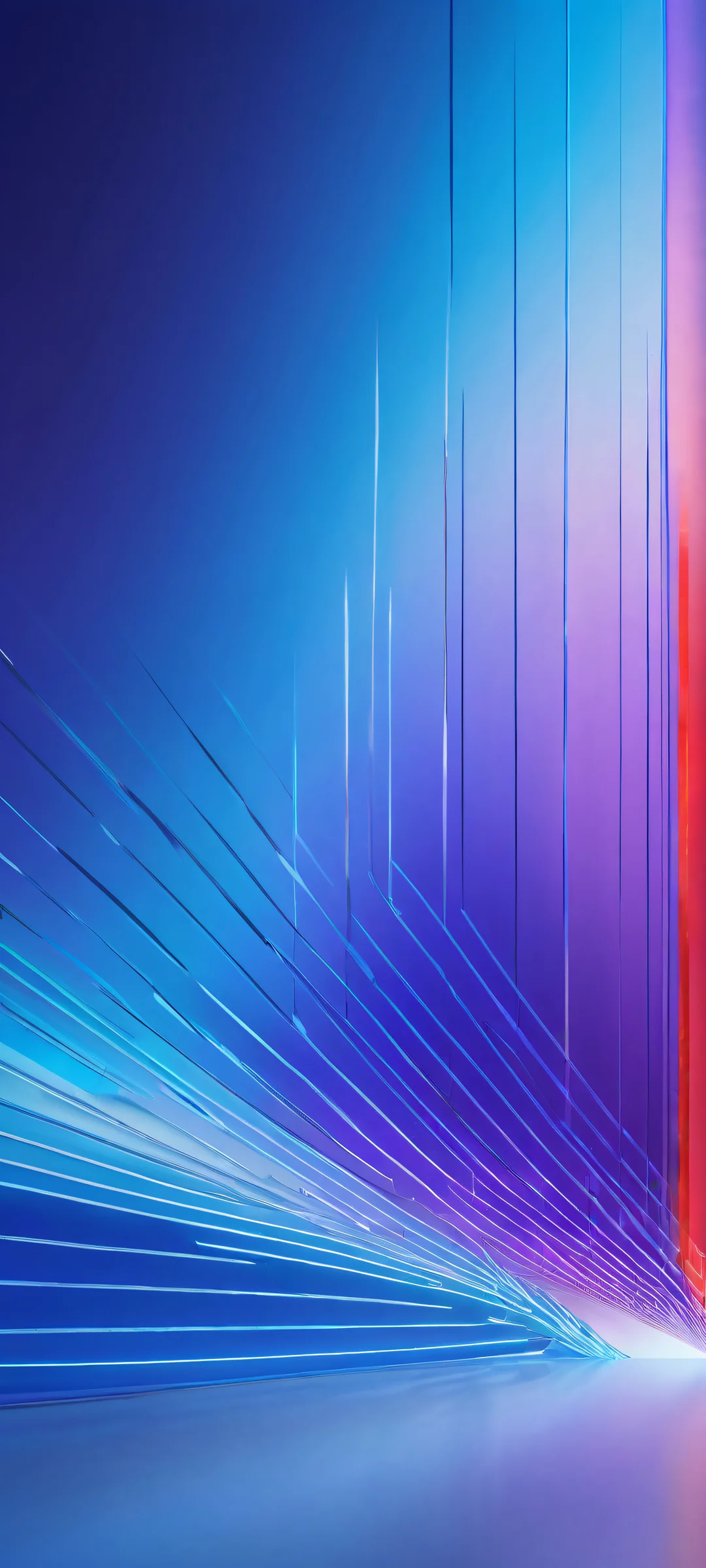 A stunning iPhone and Android compatible wallpaper featuring a beautifully rendered Windows 11 logo with intricate micro-details, perfectly clean top half for seamless UI integration. Perfect for your home screen!