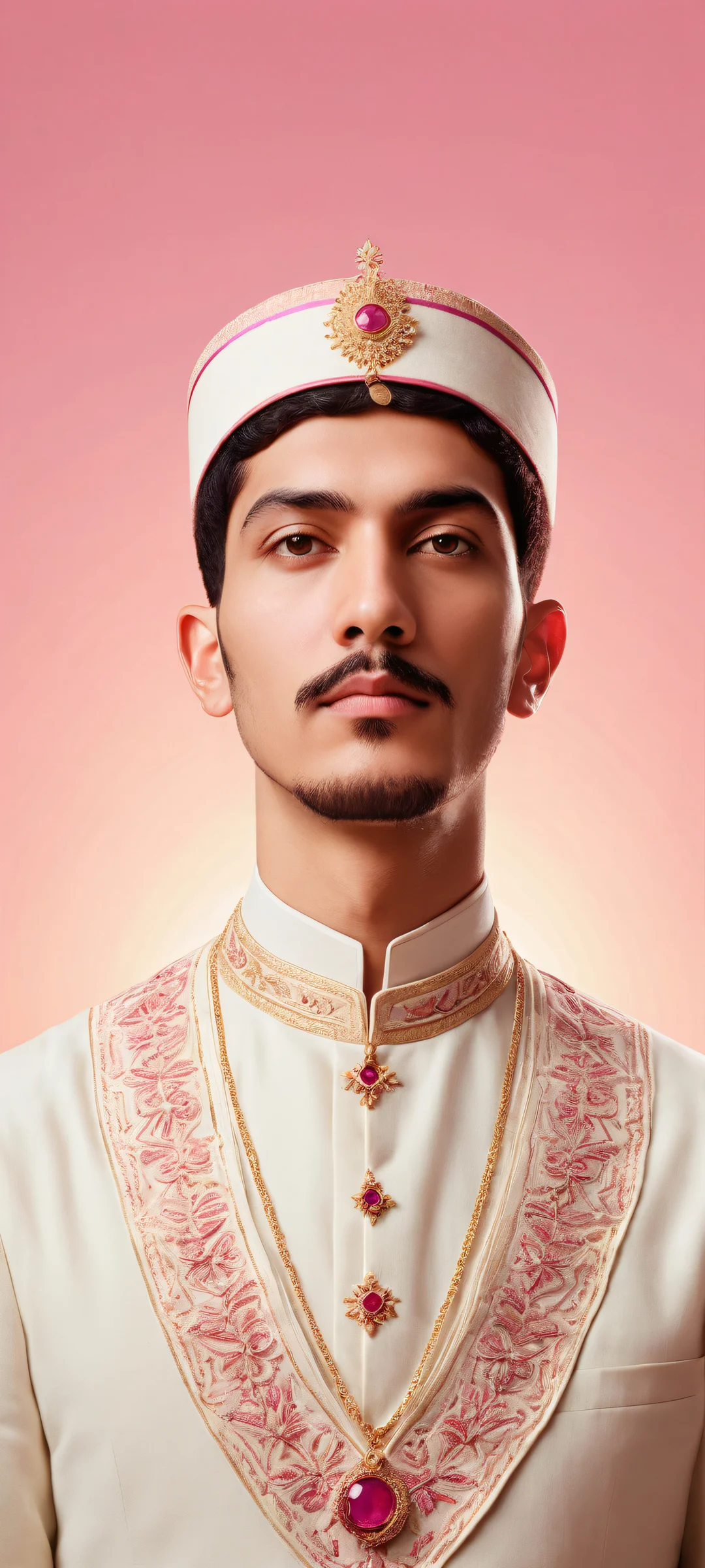 iPhone and Android users will love this stunning pixel art portrait of Fez's protagonist, set against a soft pink background with intricate micro-details and radiant atmosphere.