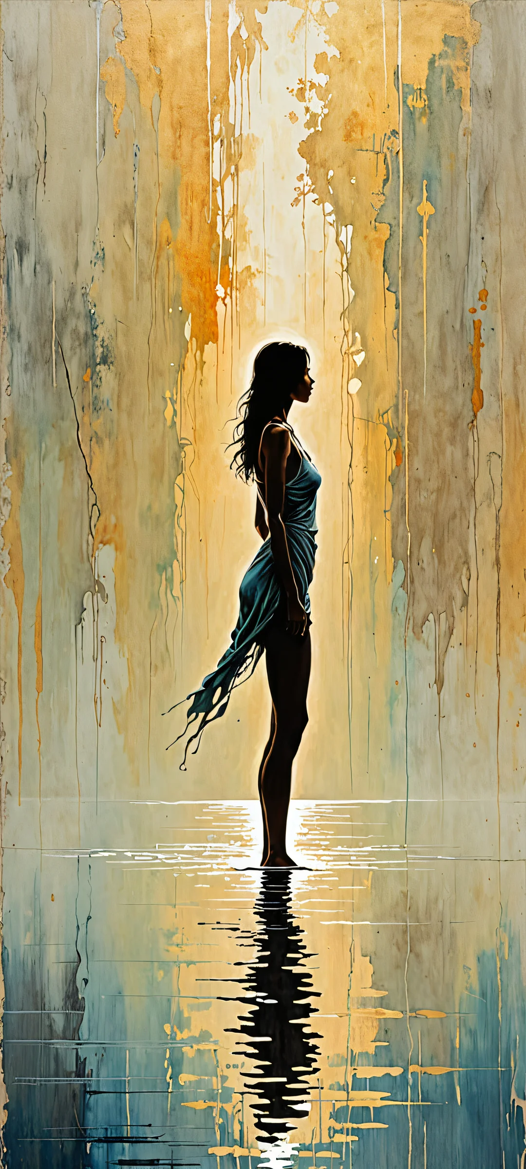 Abstract figures on a clean background with intricate details, perfect for iPhone or Android home screen.