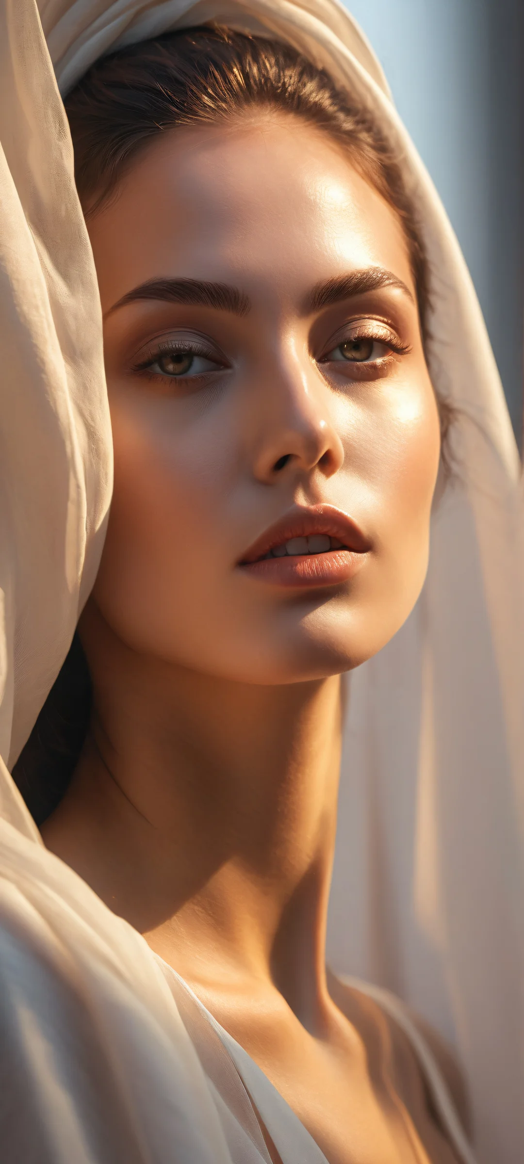 Breathtaking digital artwork of figures on a pure void background, optimized for iPhone and Android home screens.