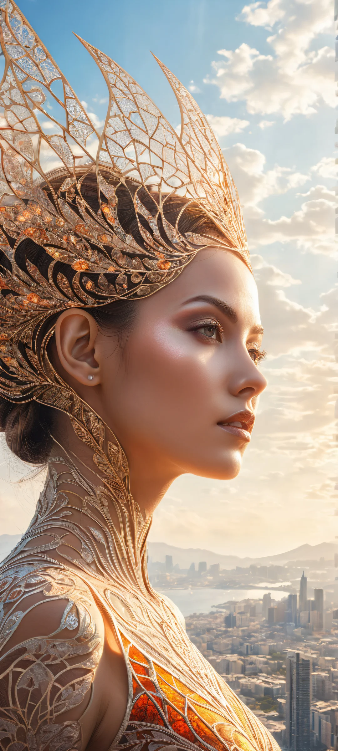 A breathtaking portrait of intricate fractal patterns on iPhone/Android