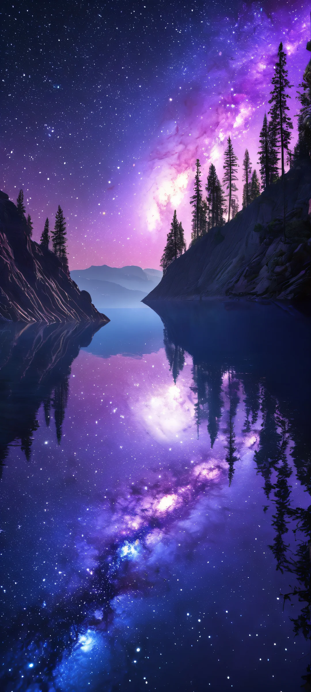 Breathtaking vertical portrait of a galaxy on iPhone/Android, with micro-details and extreme depth of field. Perfectly optimized for home screens.