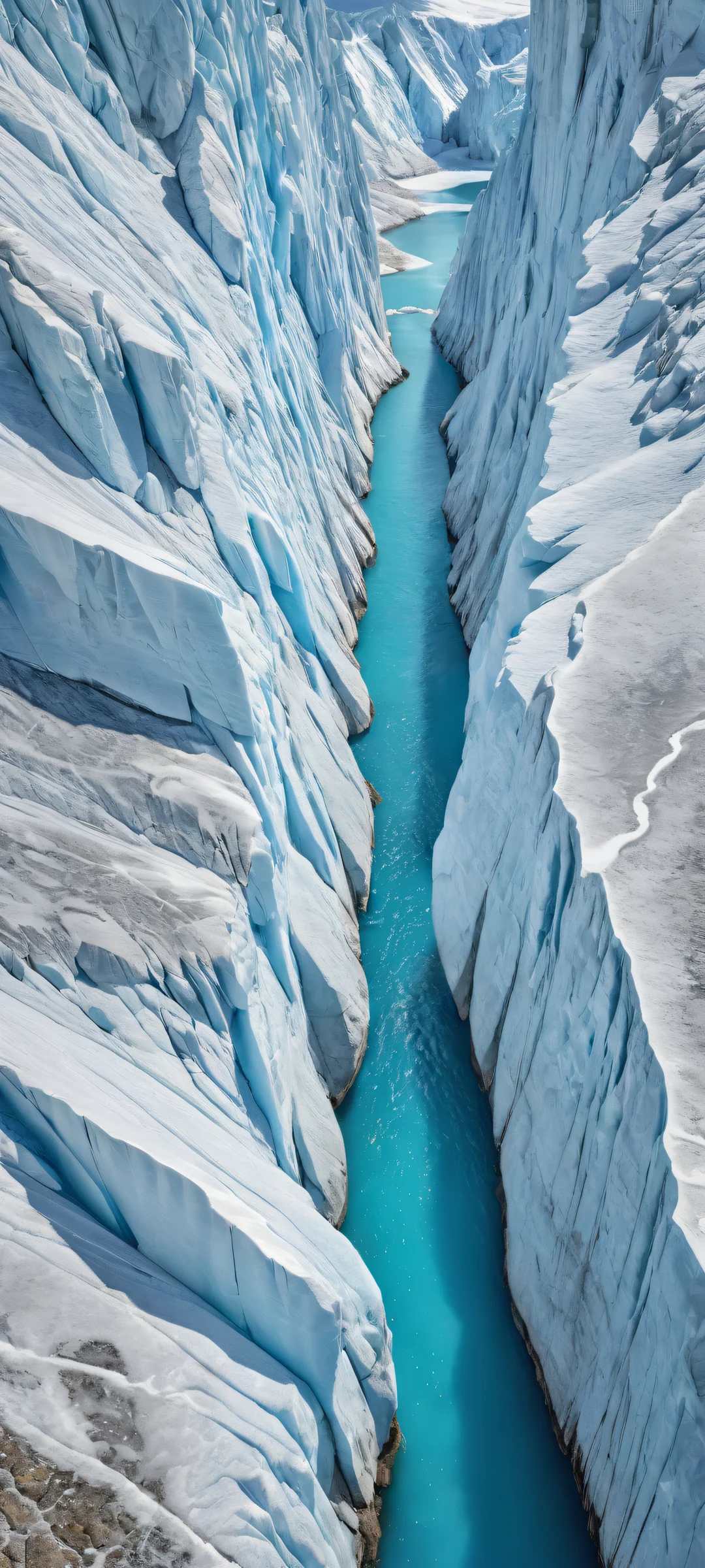 iPhone and Android users can set this breathtaking vertical portrait artwork of Glaciers as their home screen wallpaper, featuring intricate micro-details, pristine clarity, and stunning visual impact.