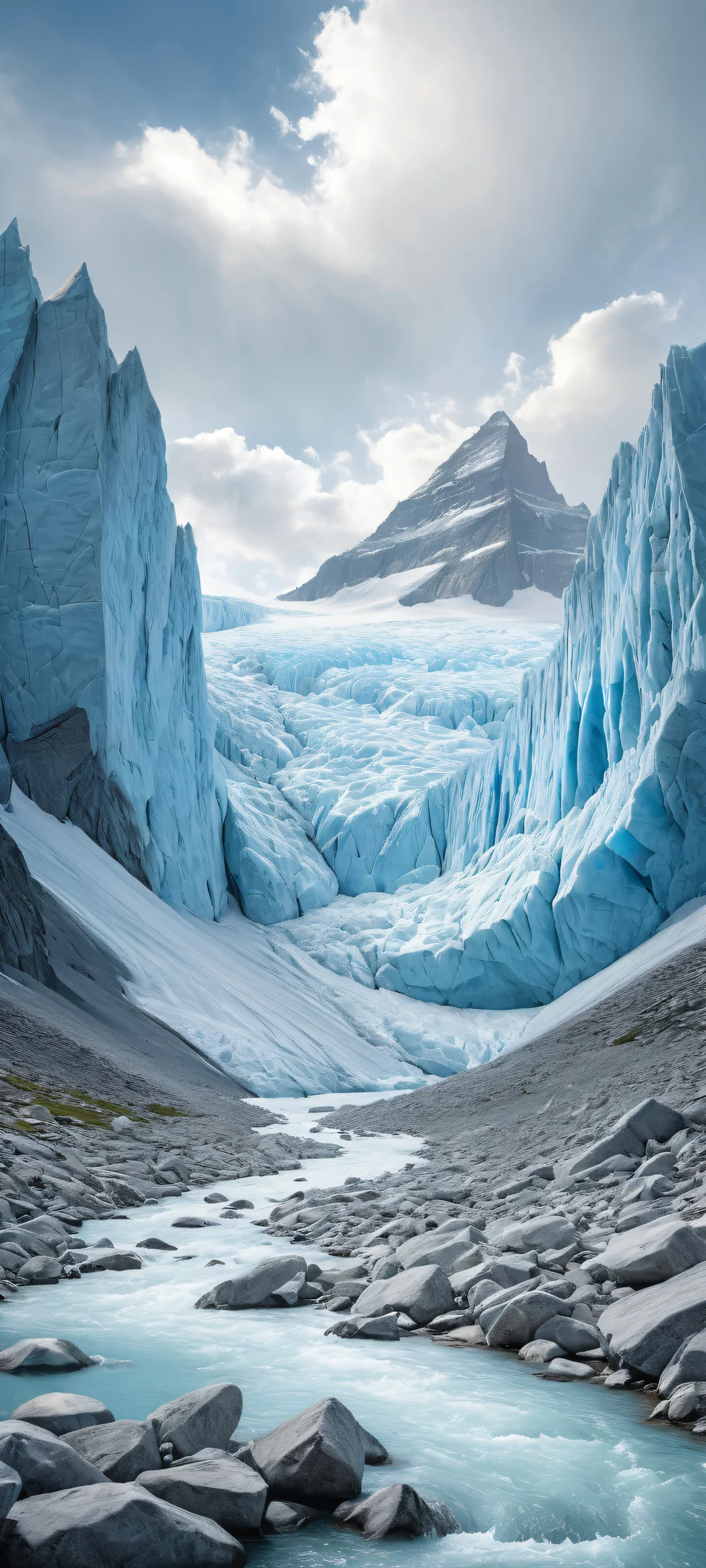 iPhone and Android users can now experience the breathtaking combination of a majestic glacier landscape with a serene prairie setting, perfectly optimized for their home screens.