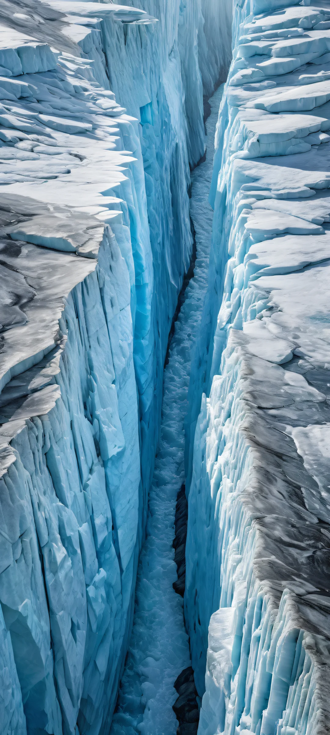 Breathtaking vertical portrait of glaciers on iPhone/Android