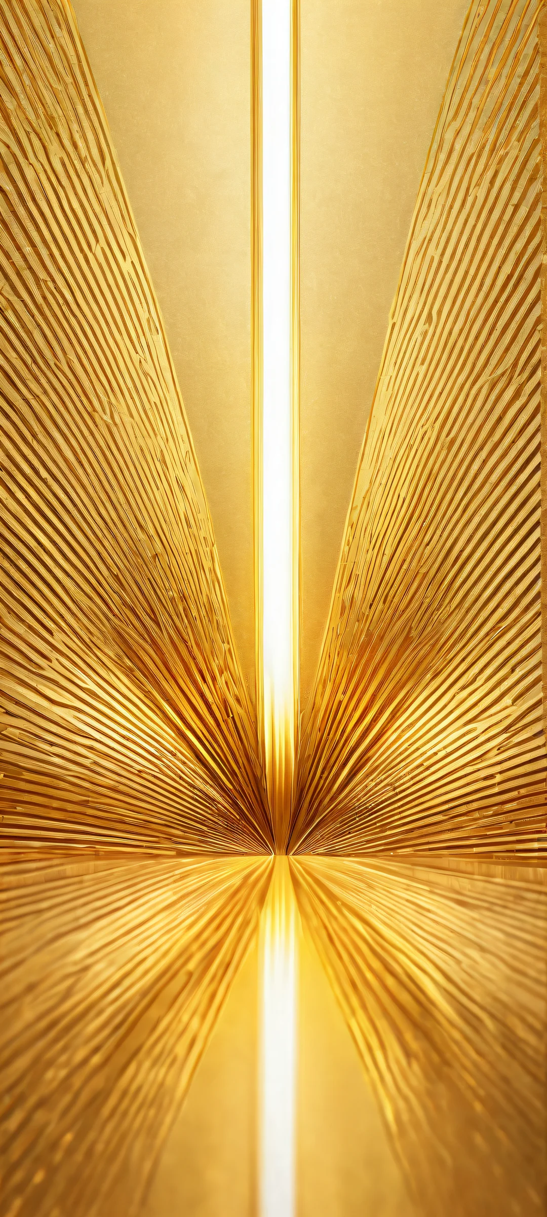 Golden Luxe Portrait iPhone & Android Wallpaper Stunning vertical portrait of the Gold Logo on iPhone/Android with intricate textures and reflections against a clean and elegant background.