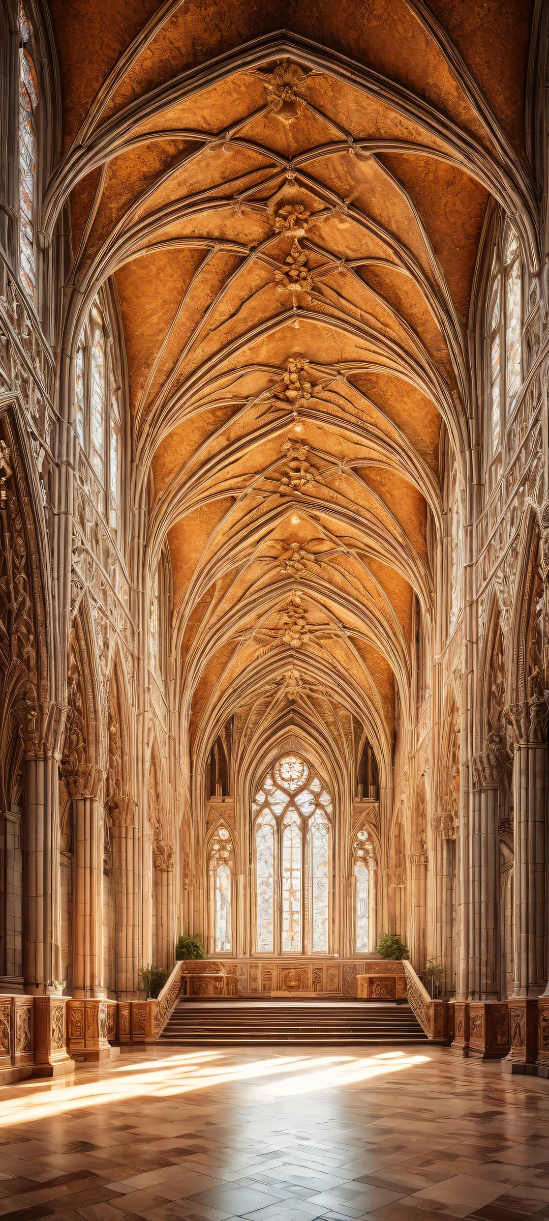 A breathtaking vertical portrait of Gothic Architecture on iPhone/Android