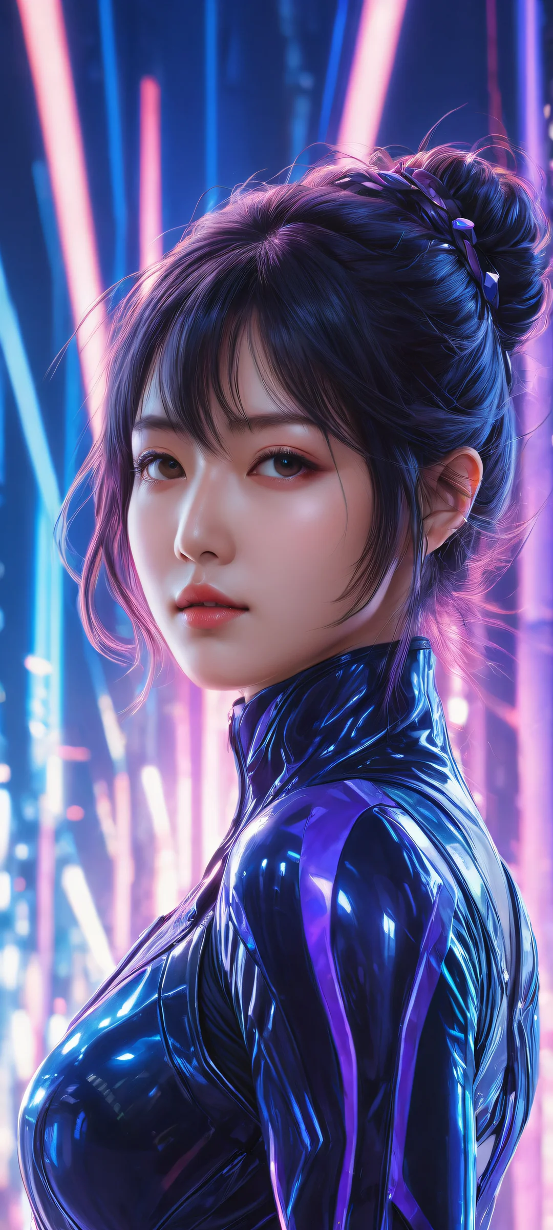 Breathtaking vertical portrait artwork of Hachirouta Hoshino on iPhone/Android