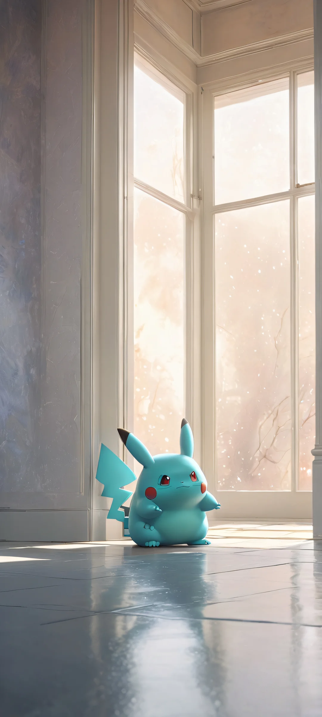 Hope in Solitude Lock Screen for iOS & Android A lone Pokémon Ditto holds onto hope in a dimly lit room. Suitable for iPhone and Android home screens.