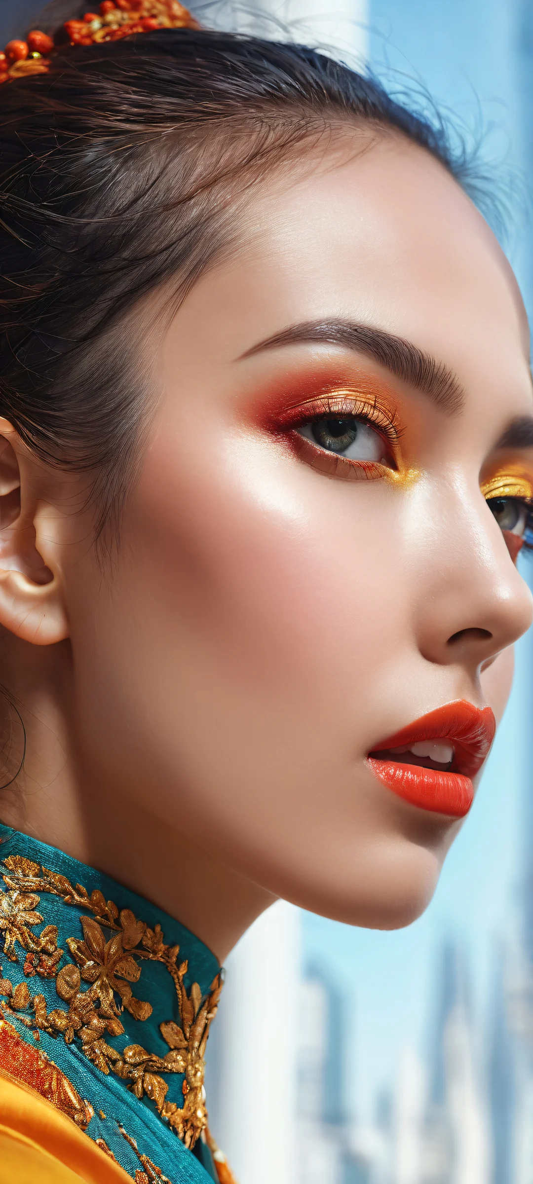 H0r1h3r0s Abyss QHD Smartphone BackgroundPerfectamente optimizado para pantallas de inicio de iPhone y Android. Beautiful digital art of H0r1h3r0s in a stunning abyssal environment, perfectly optimized for iPhone and Android home screens.