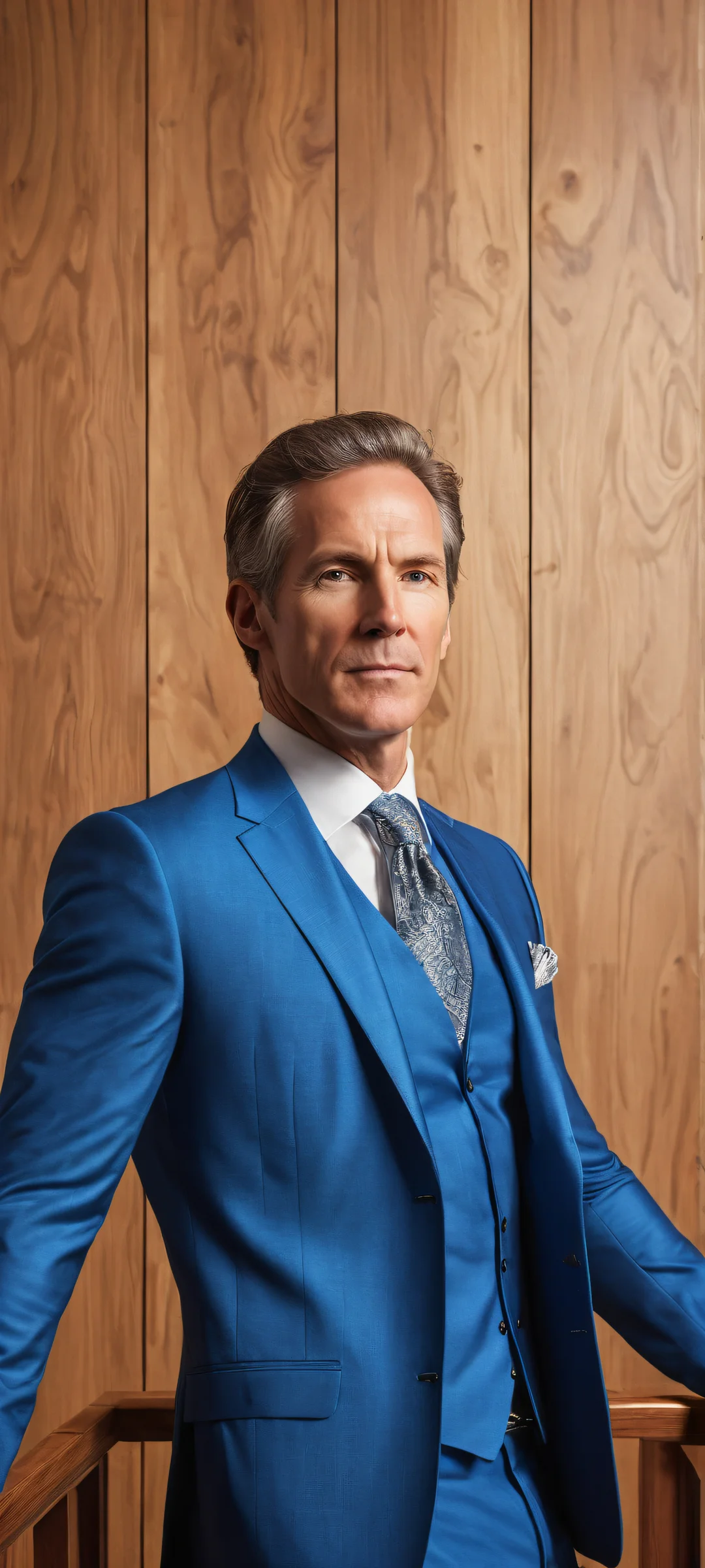 Invincible Hero Portrait iPhone & Samsung QHD Wallpaper A portrait of Mark Grayson (Invincible) on a wood panel with a vast void above and ray-traced reflections. Perfect for iPhone/Android home screens.