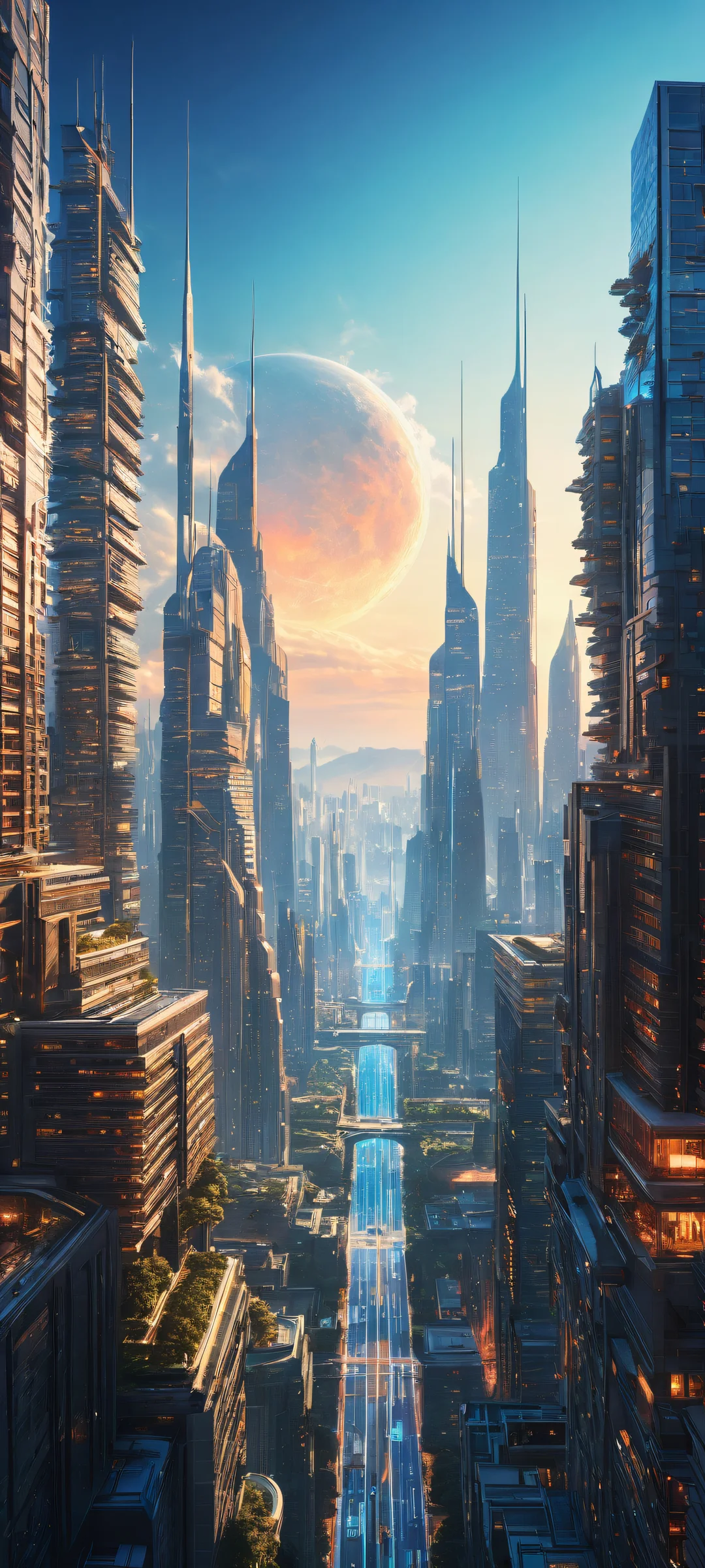 iPhone and Android mobile wallpaper of Ethereal